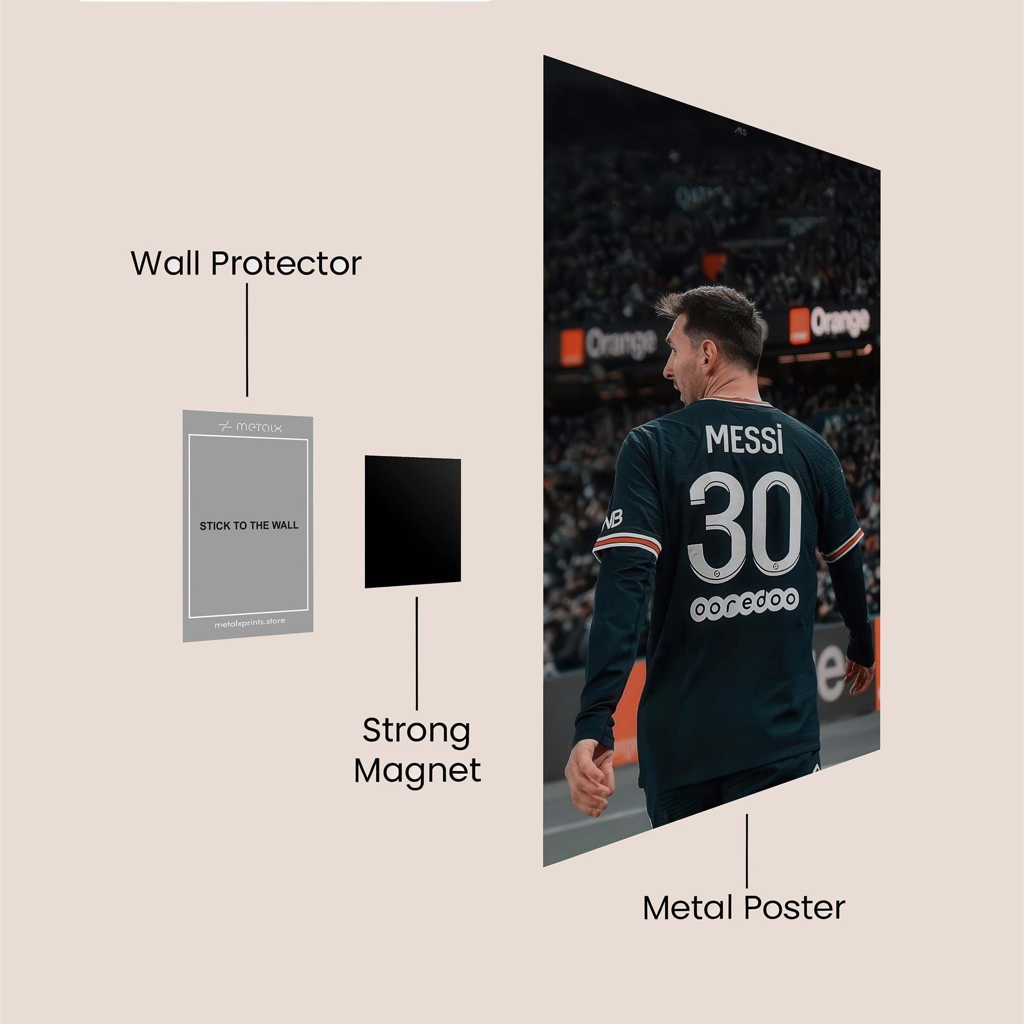 Messi Majestic Safe Wall Magnetic / M