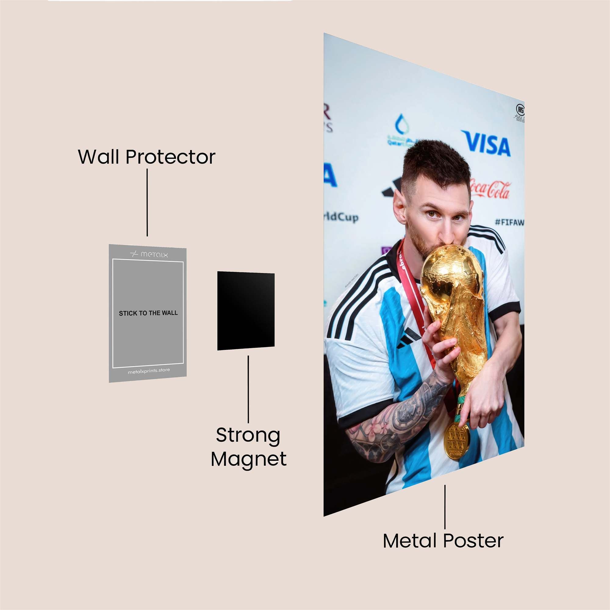 Messi Ecstatic Safe Wall Magnetic / M