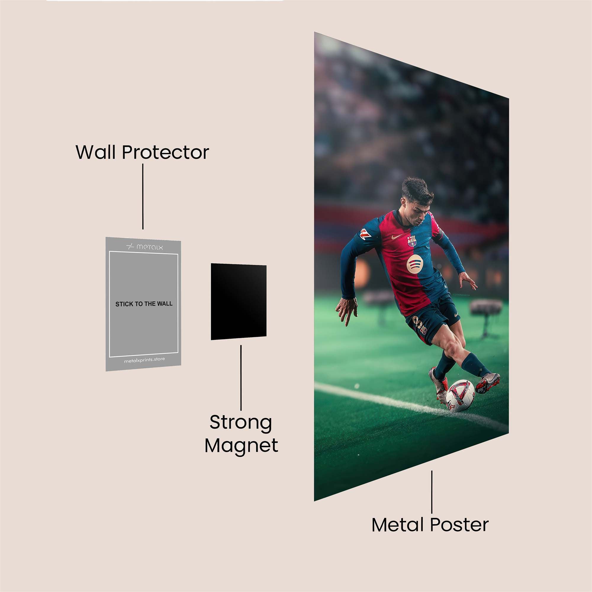 Messi Majestic Safe Wall Magnetic / M