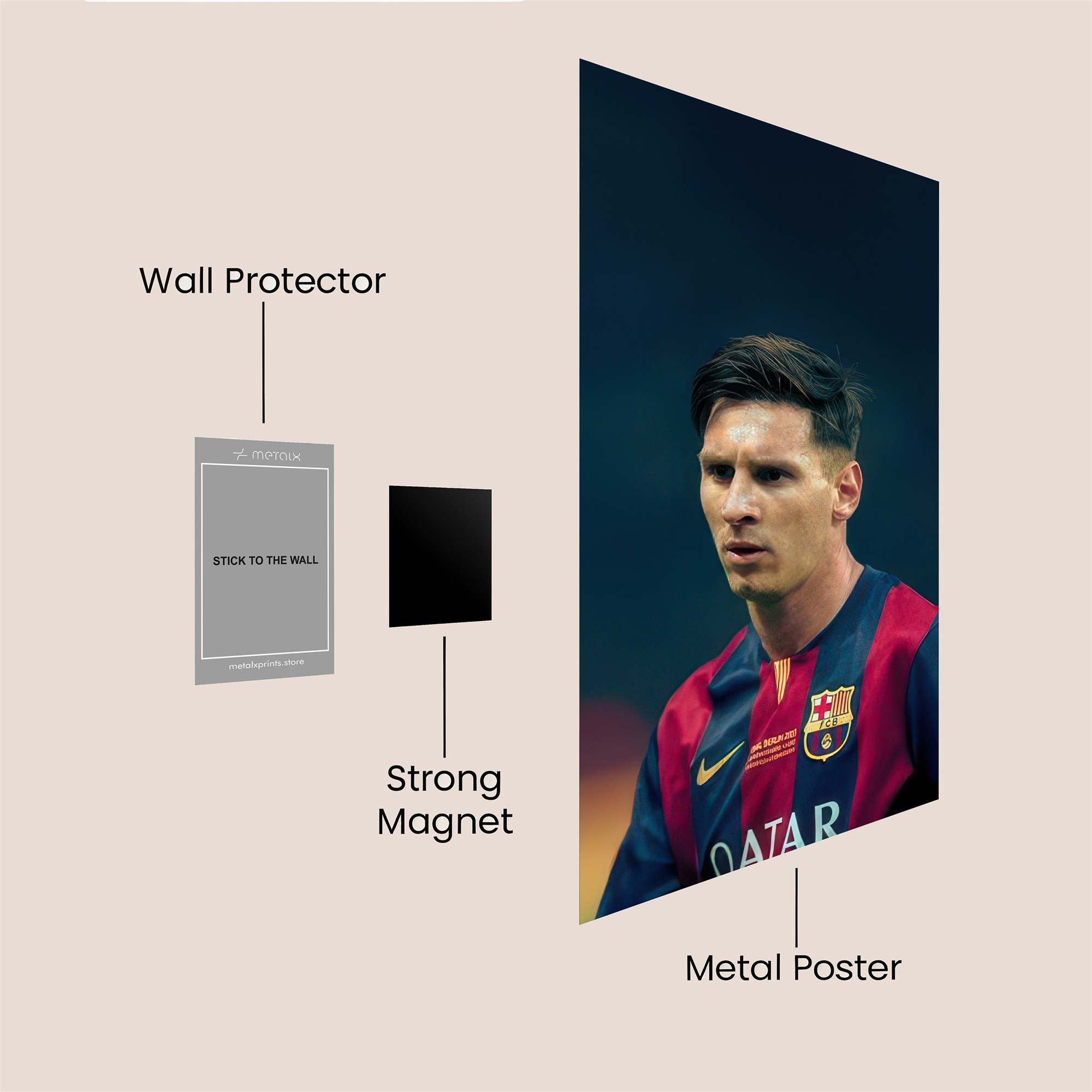 Messi Majestic Safe Wall Magnetic / M