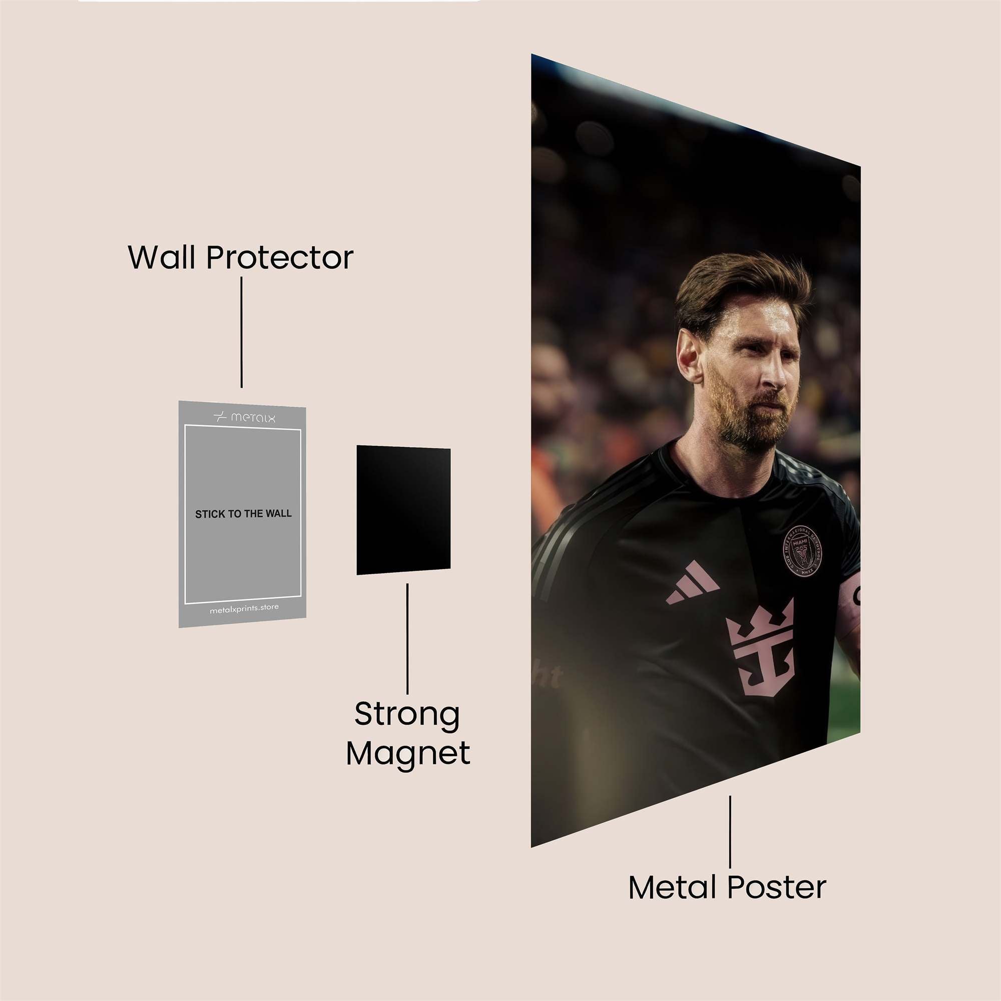 Messi Majestic Safe Wall Magnetic / M