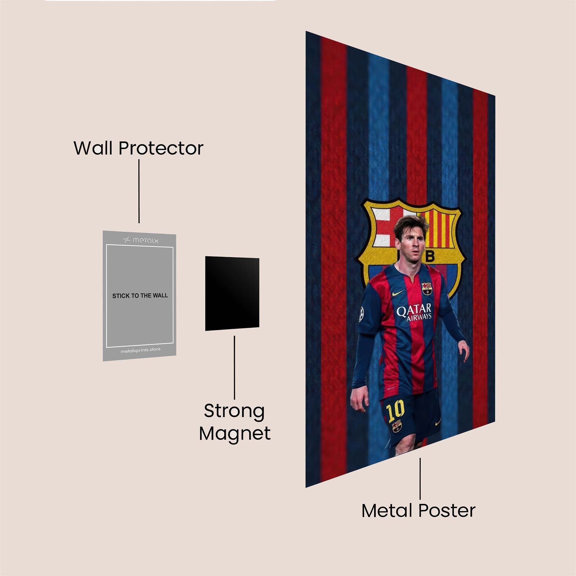 Messi Majestic Safe Wall Magnetic / M
