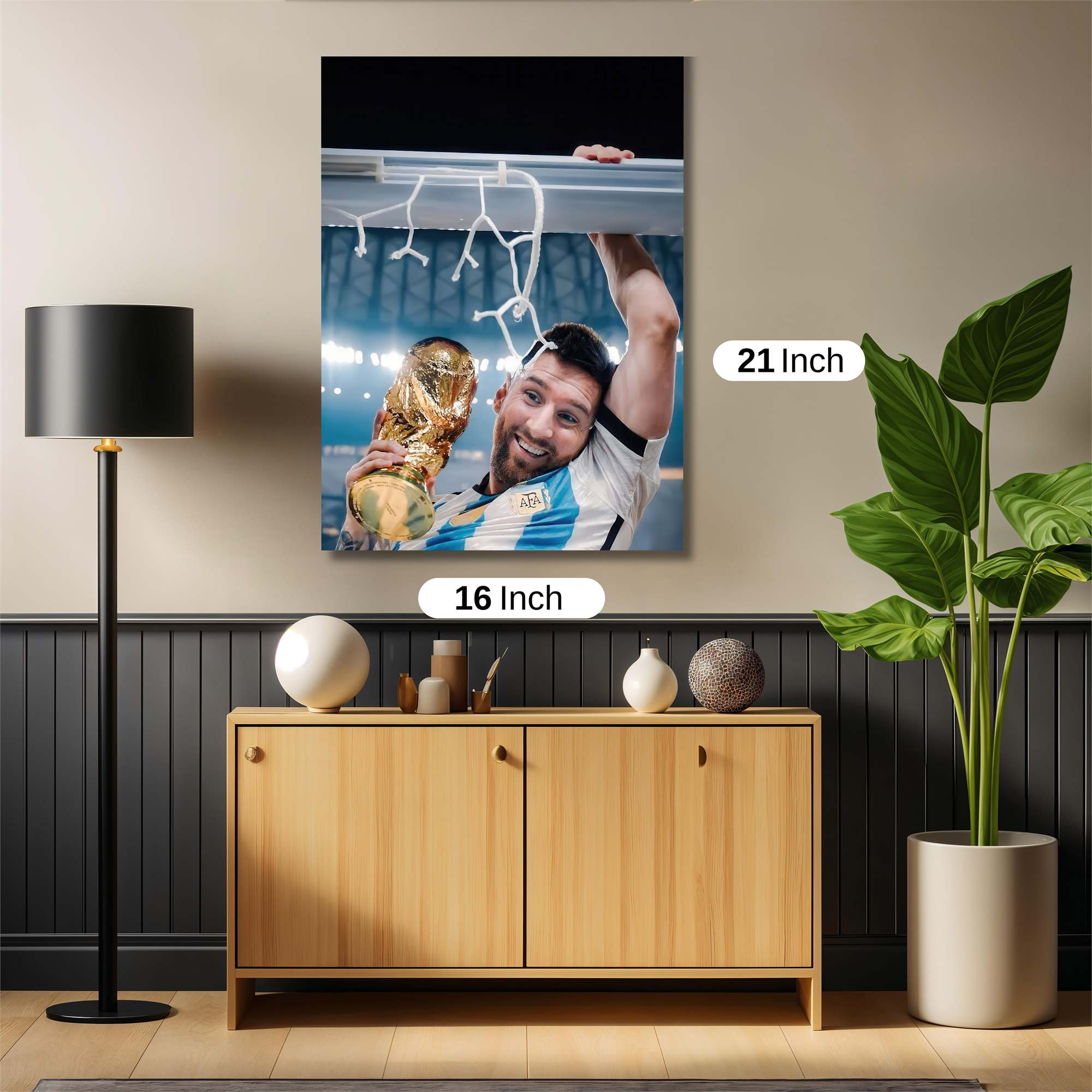 Messi Triumphant Safe Wall Magnetic / M