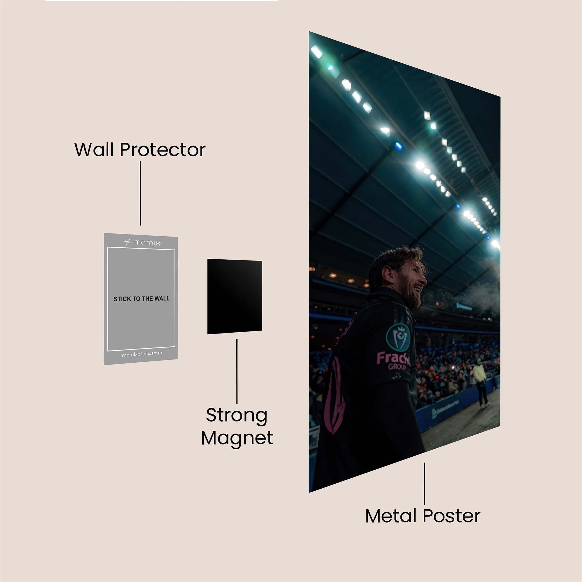 Messi Triumphant Safe Wall Magnetic / M