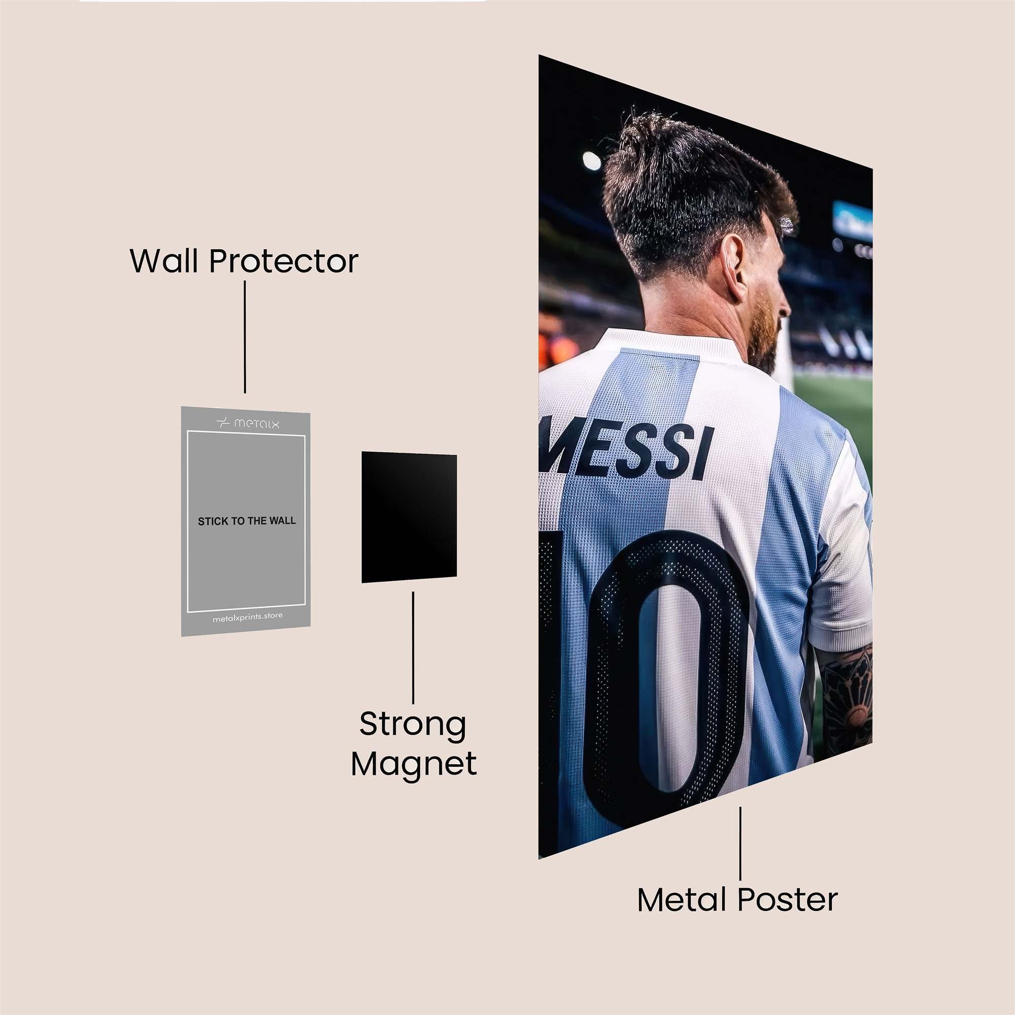 Messi Majestic Safe Wall Magnetic / M