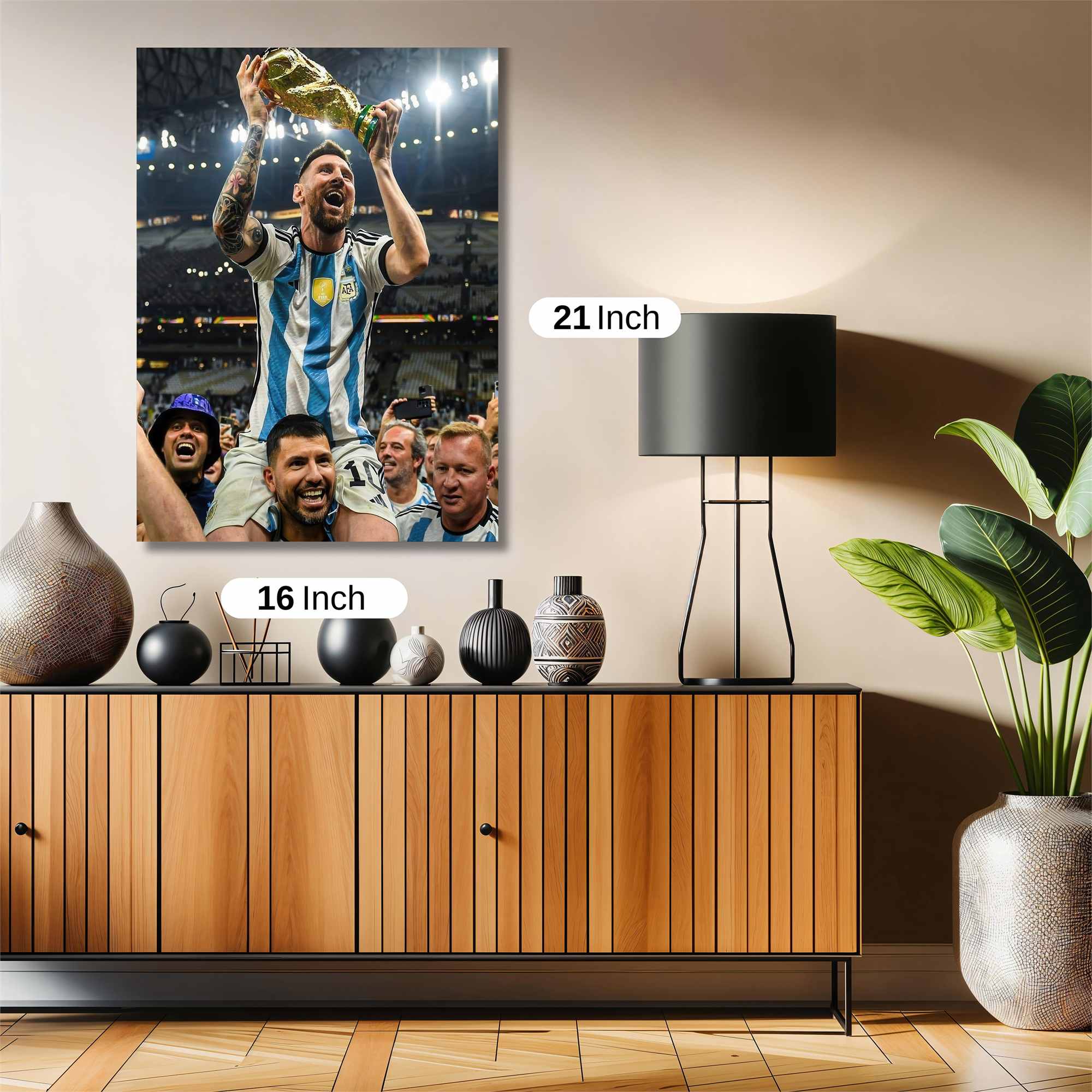 Messi Triumphant Safe Wall Magnetic / M