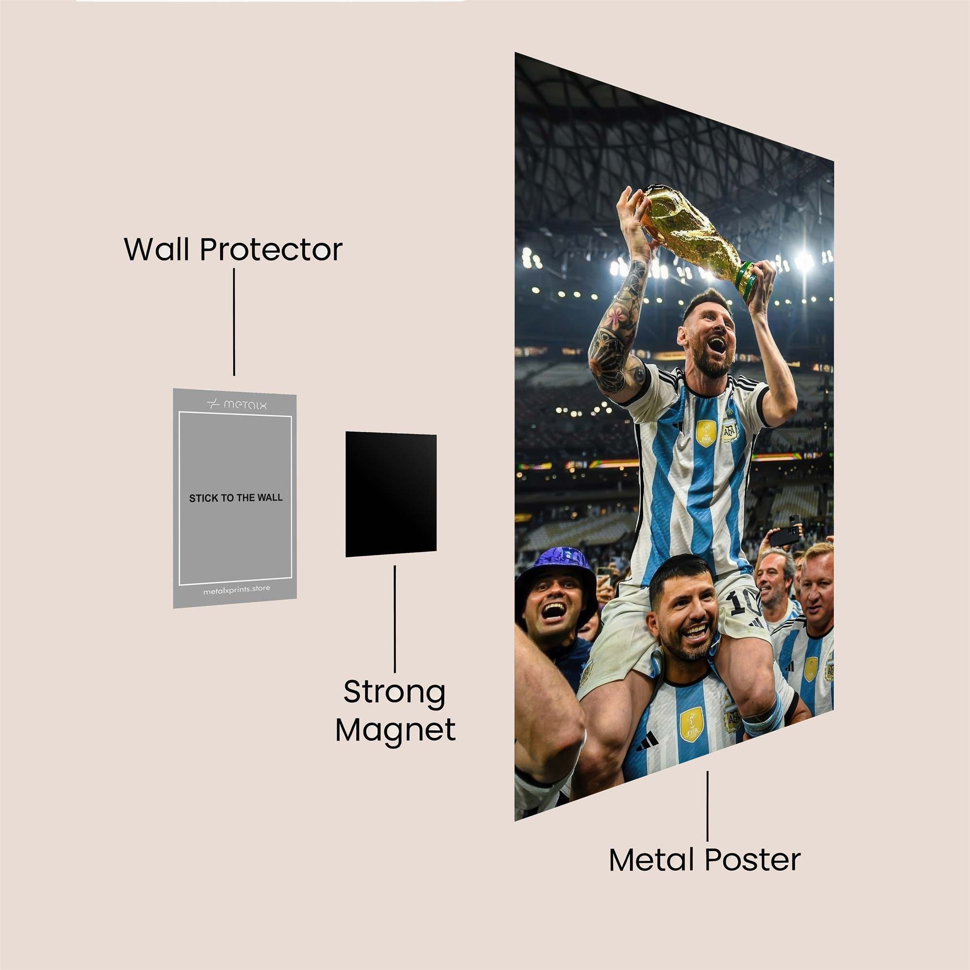 Messi Triumphant Safe Wall Magnetic / M