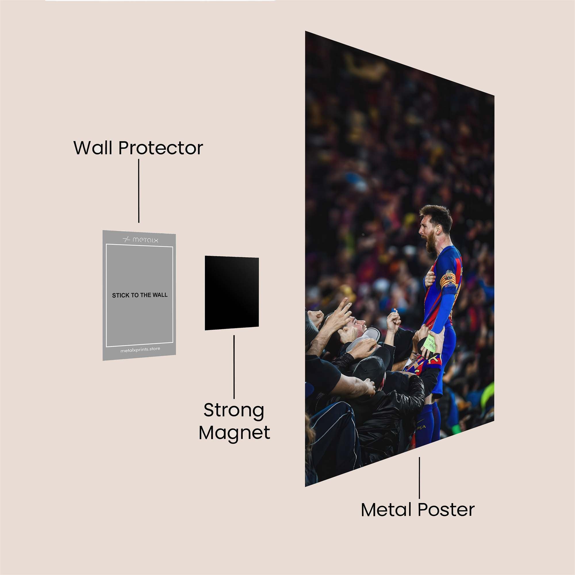 Messi Jubilant Safe Wall Magnetic / M