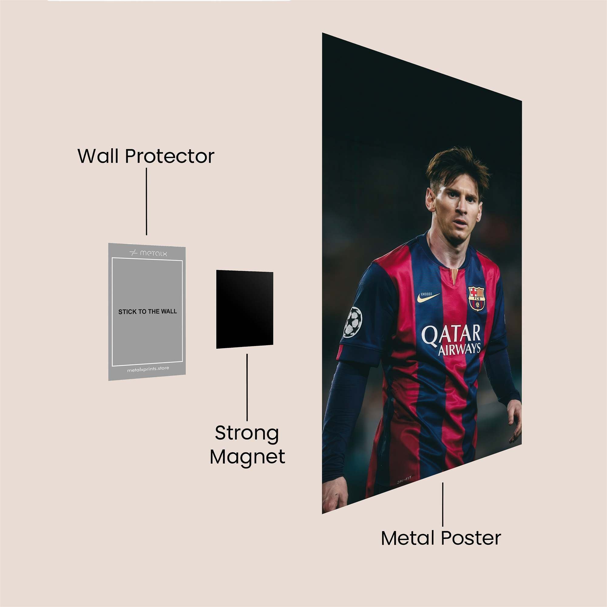 Messi Majestic Safe Wall Magnetic / M