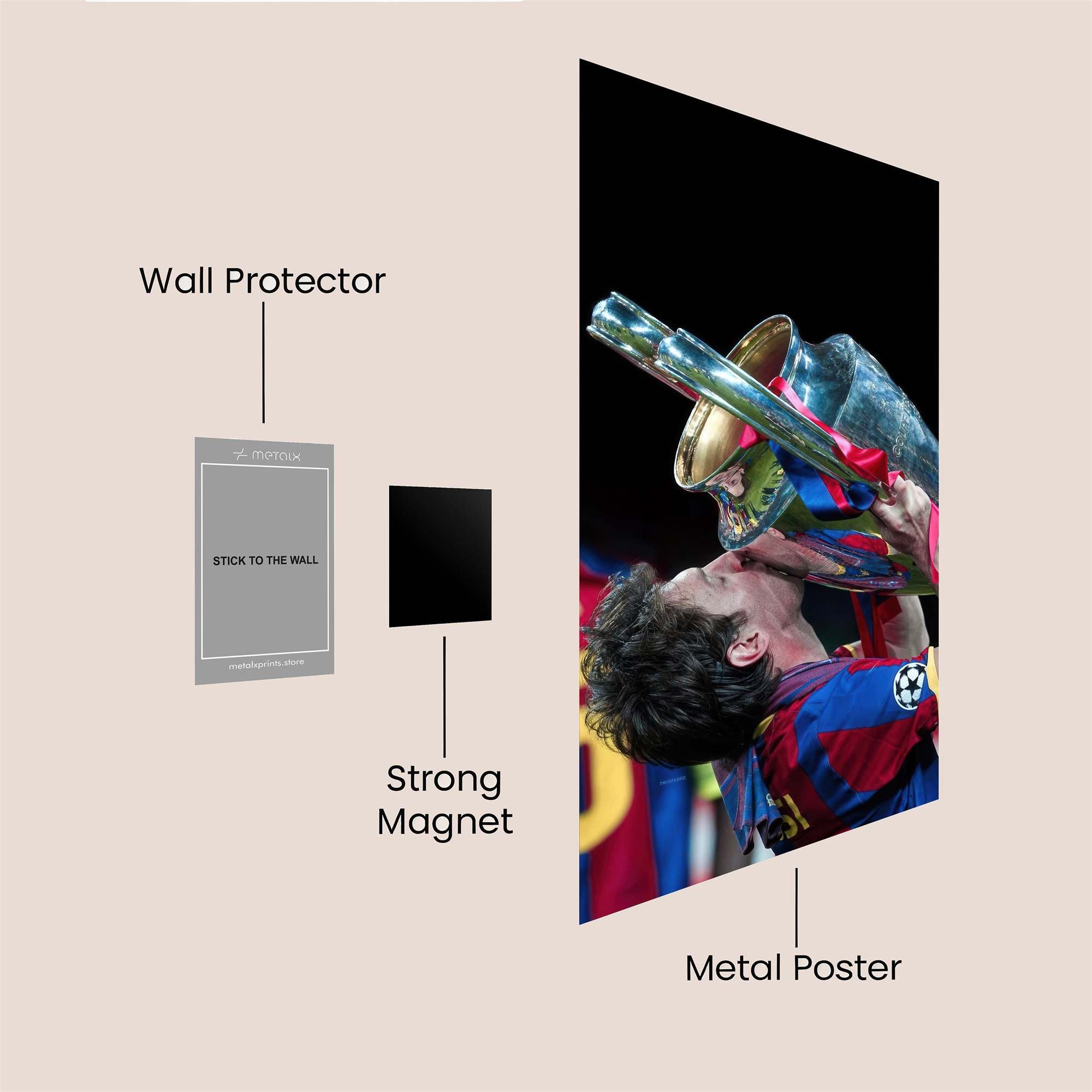 Messi Triumphant Safe Wall Magnetic / M