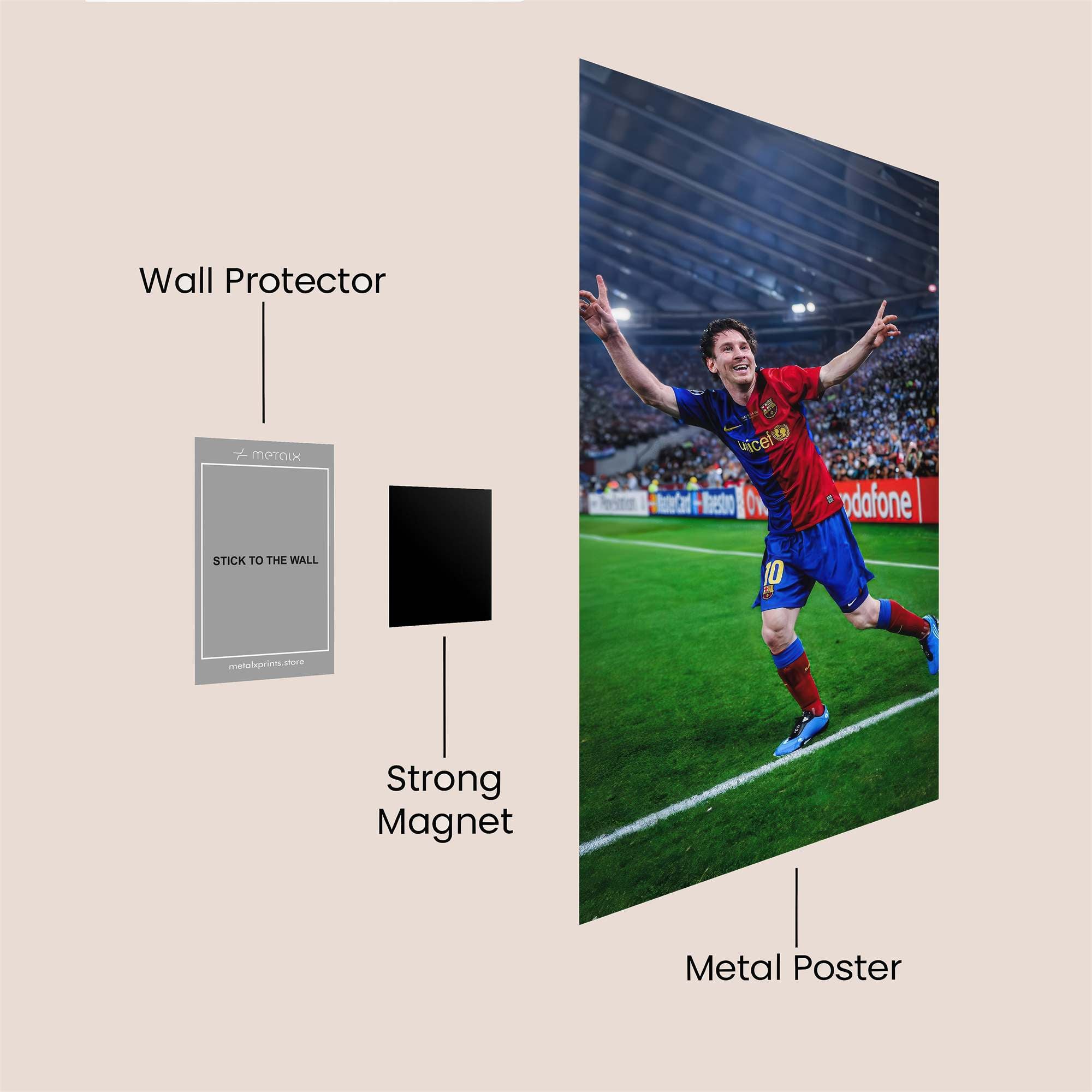 Messi Triumphant Safe Wall Magnetic / M