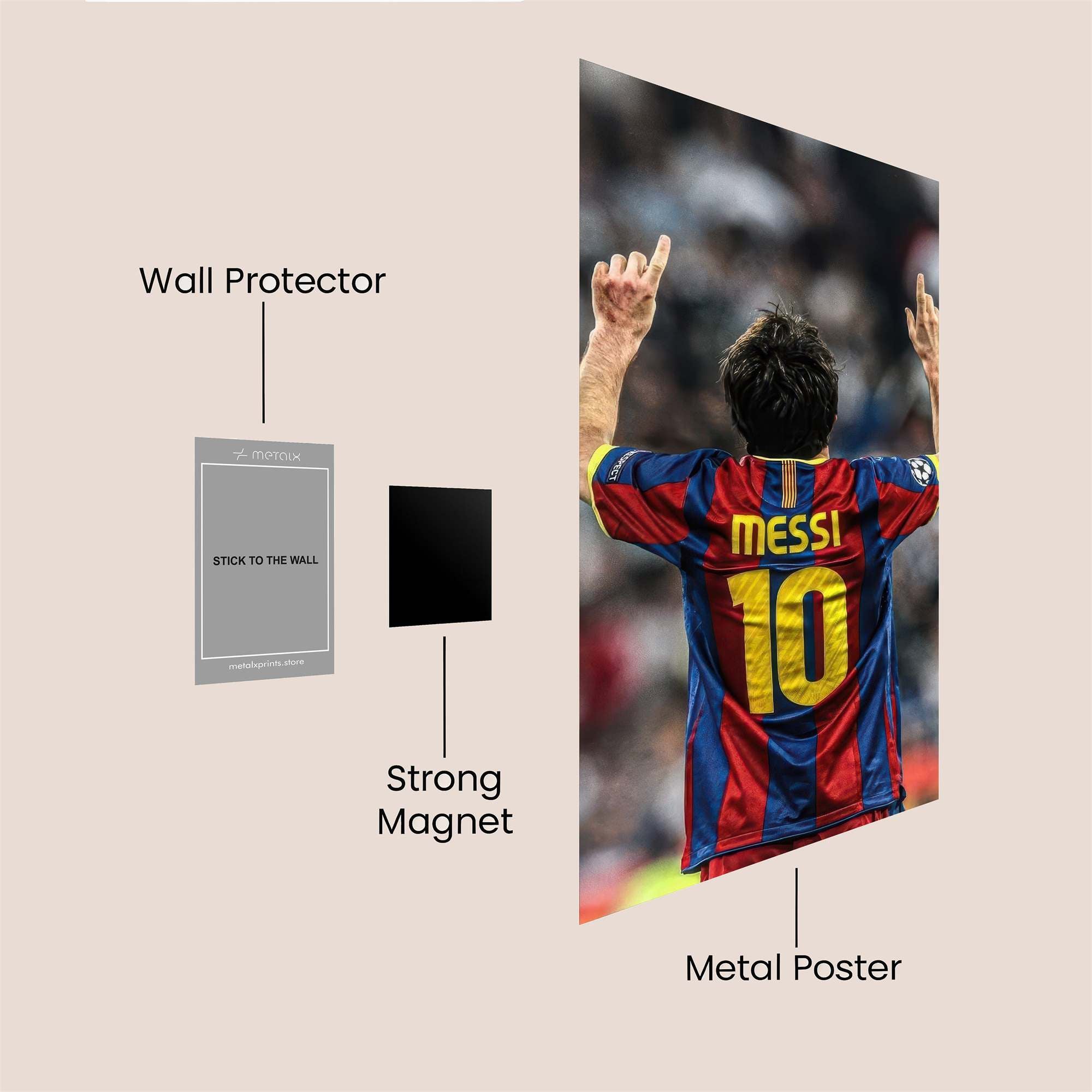 Messi Majestic Safe Wall Magnetic / M