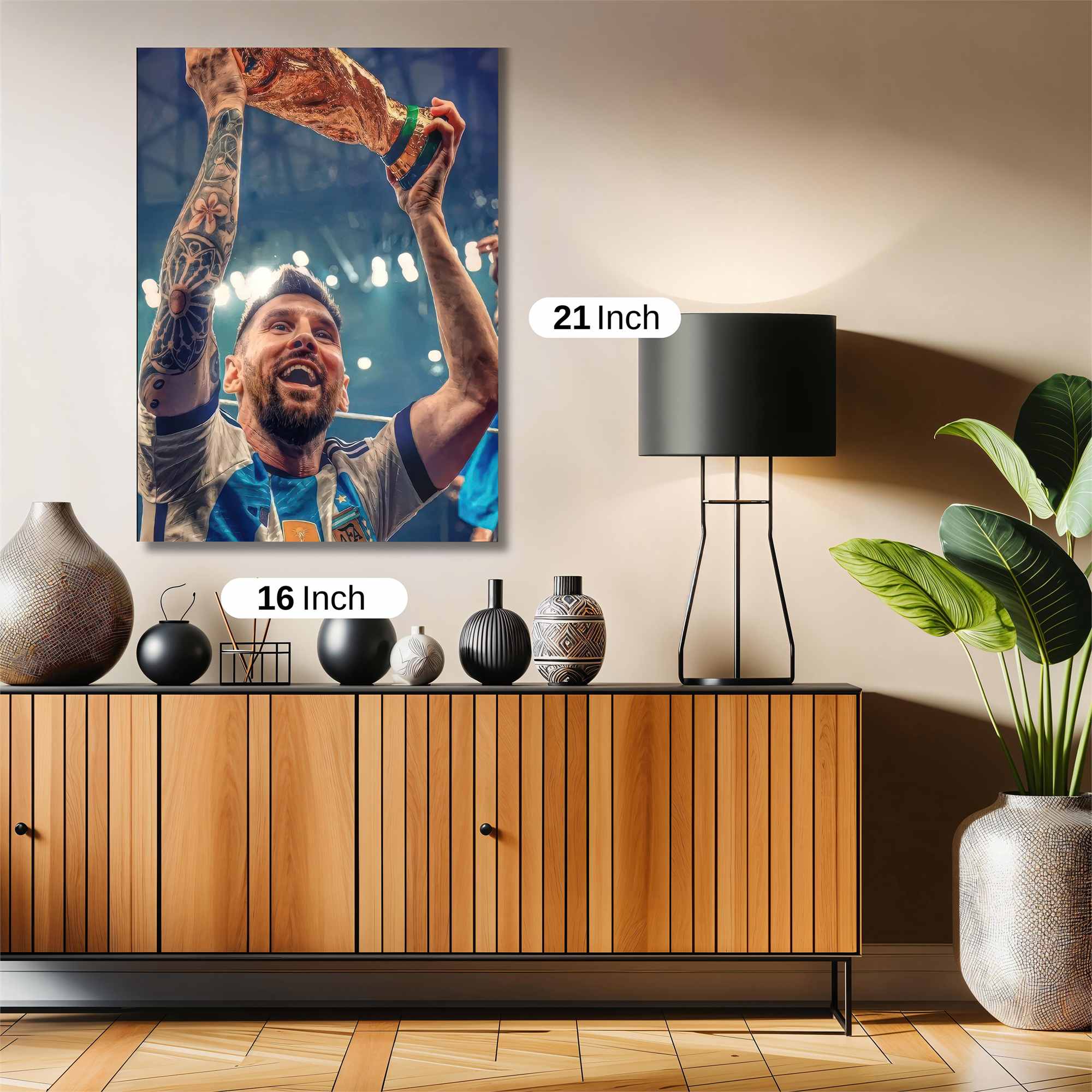 Messi Triumphant Safe Wall Magnetic / M