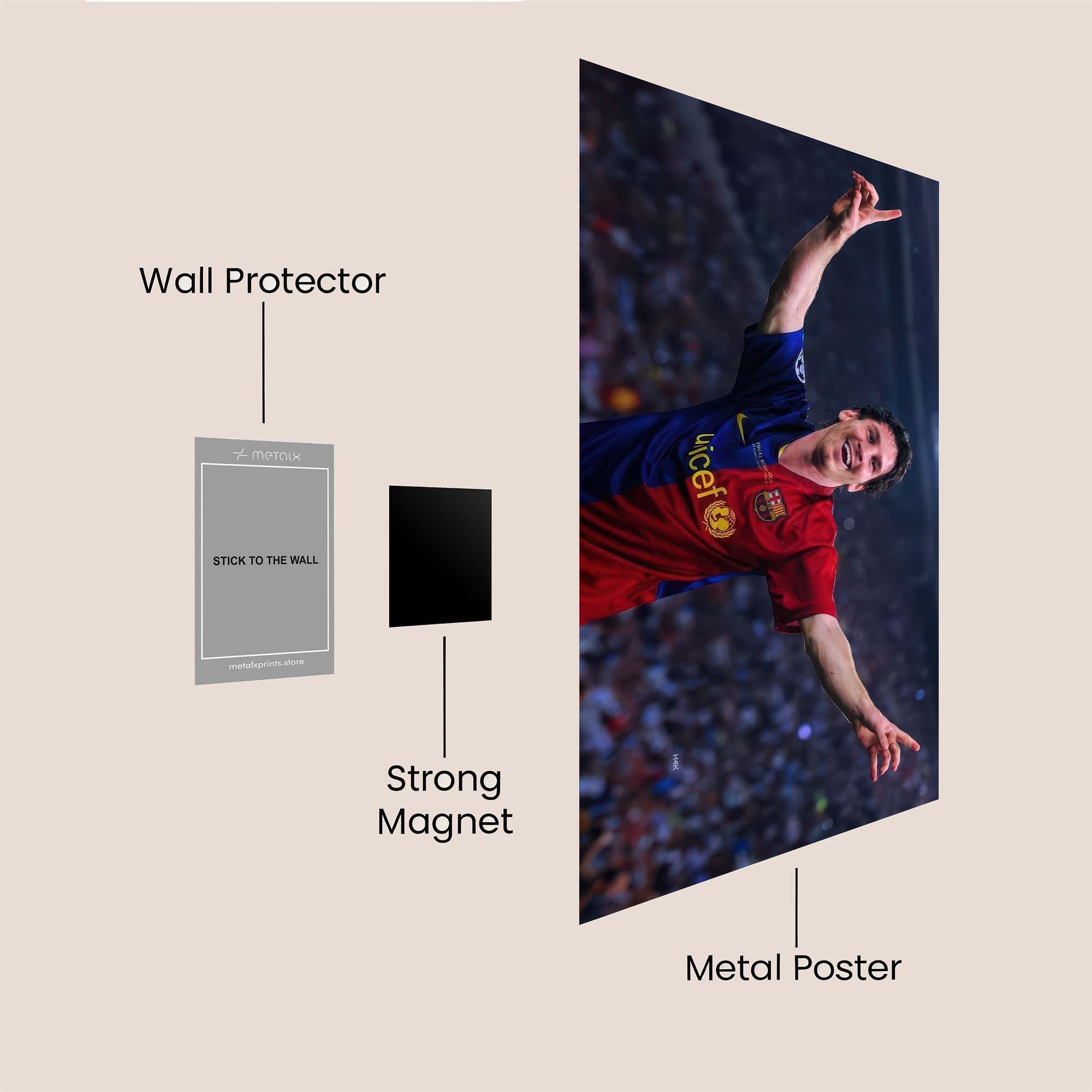 Messi Jubilant Safe Wall Magnetic / M