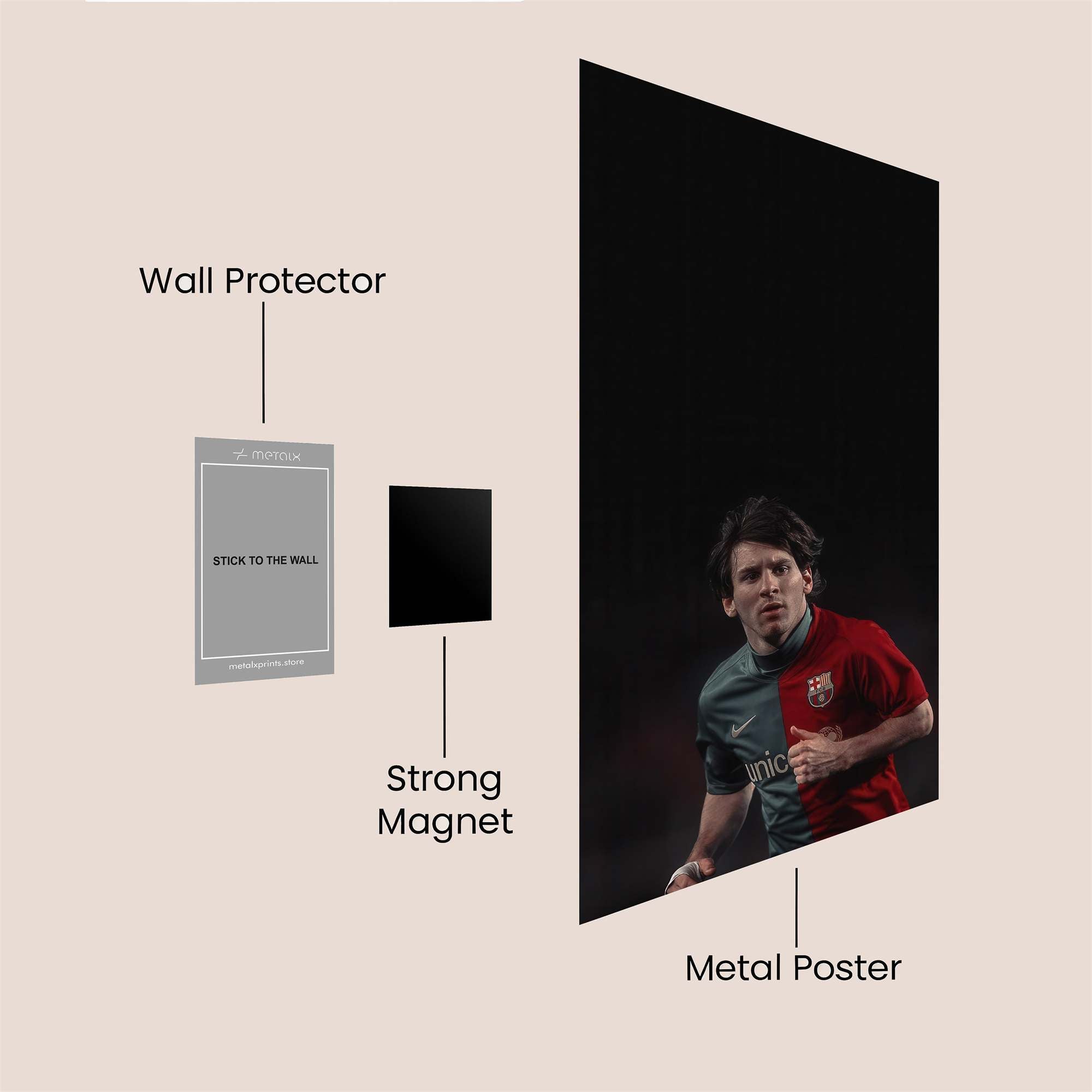 Messi Dynamic Safe Wall Magnetic / M