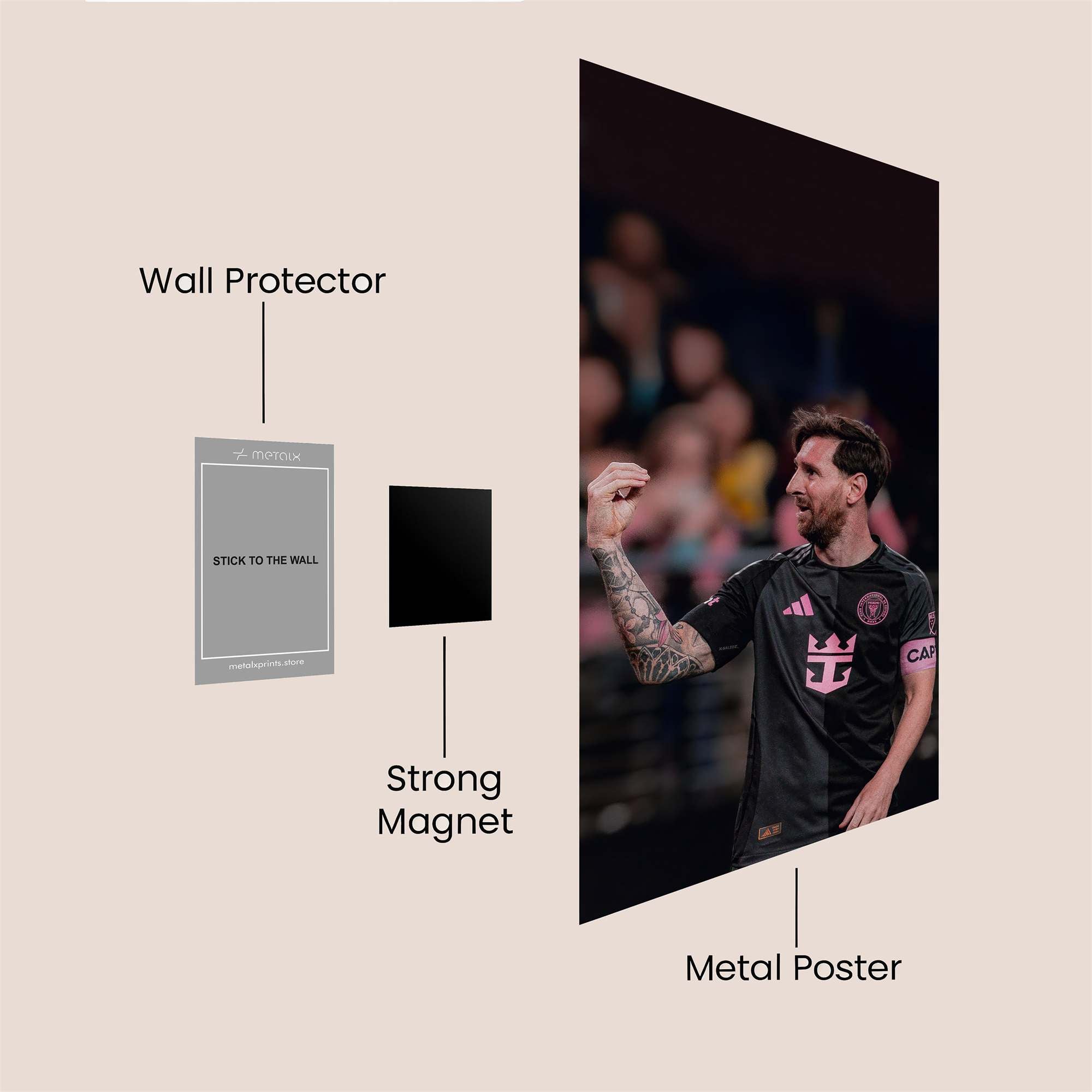 Messi Radiant Safe Wall Magnetic / M