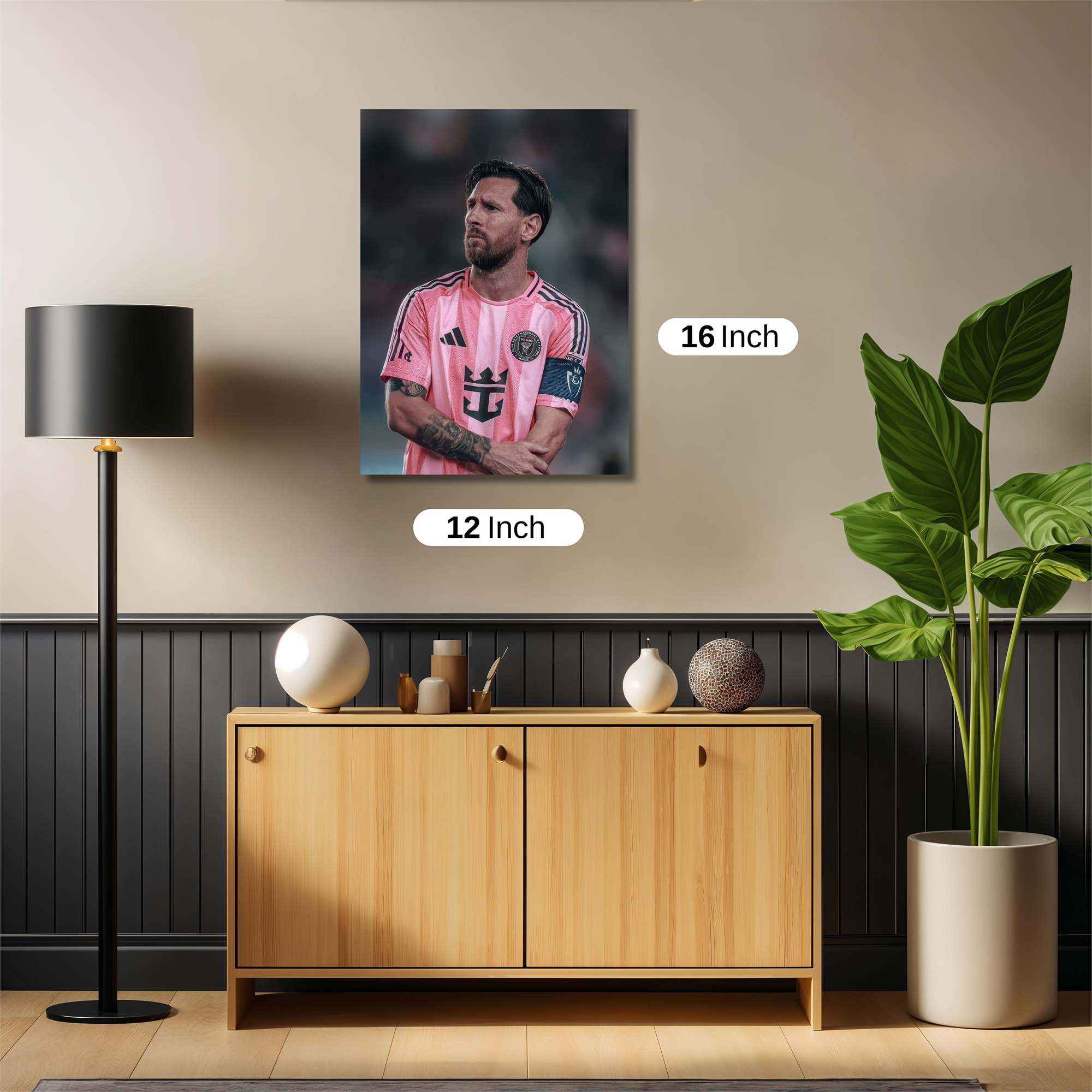 Messi Pensive Safe Wall Magnetic / M