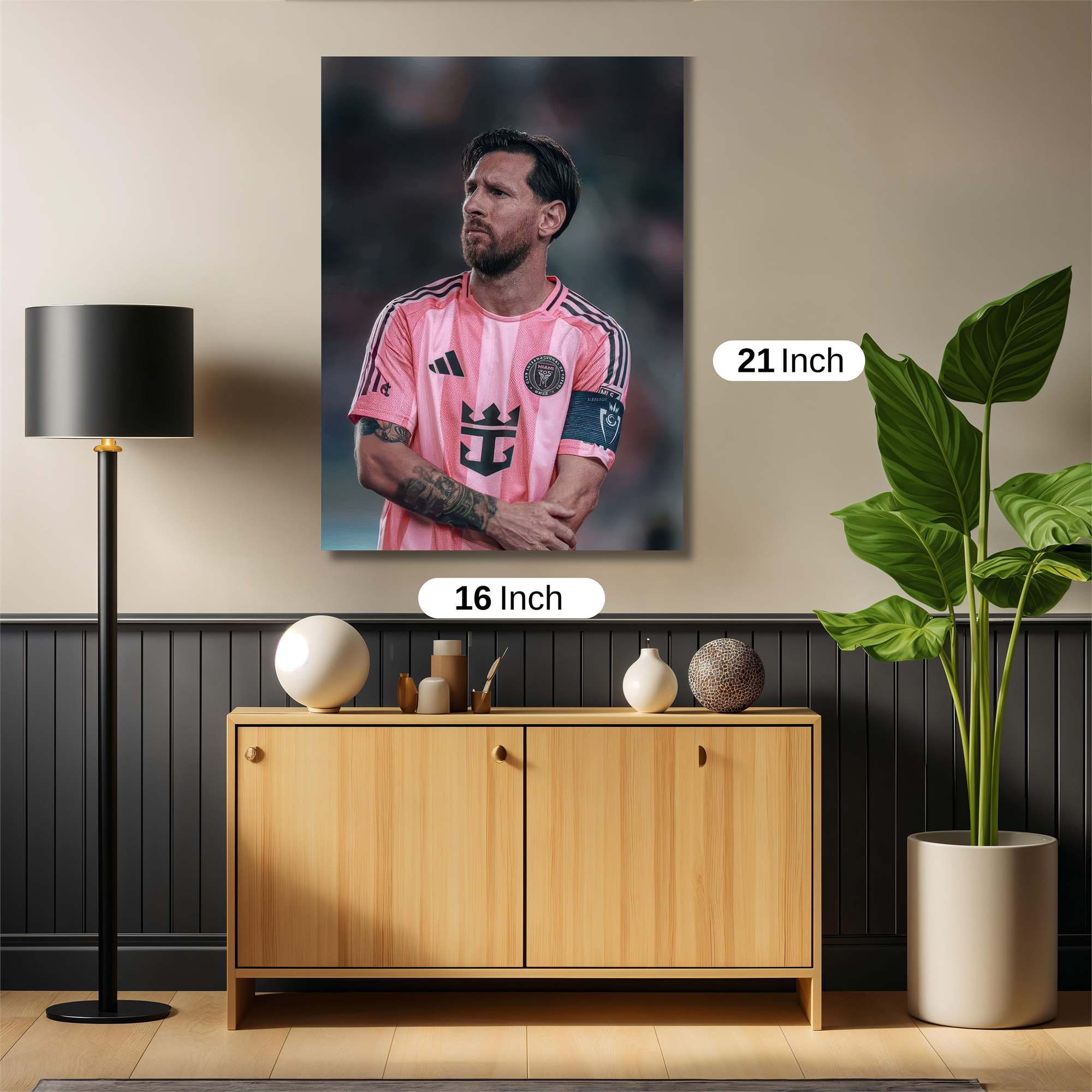 Messi Pensive Safe Wall Magnetic / M