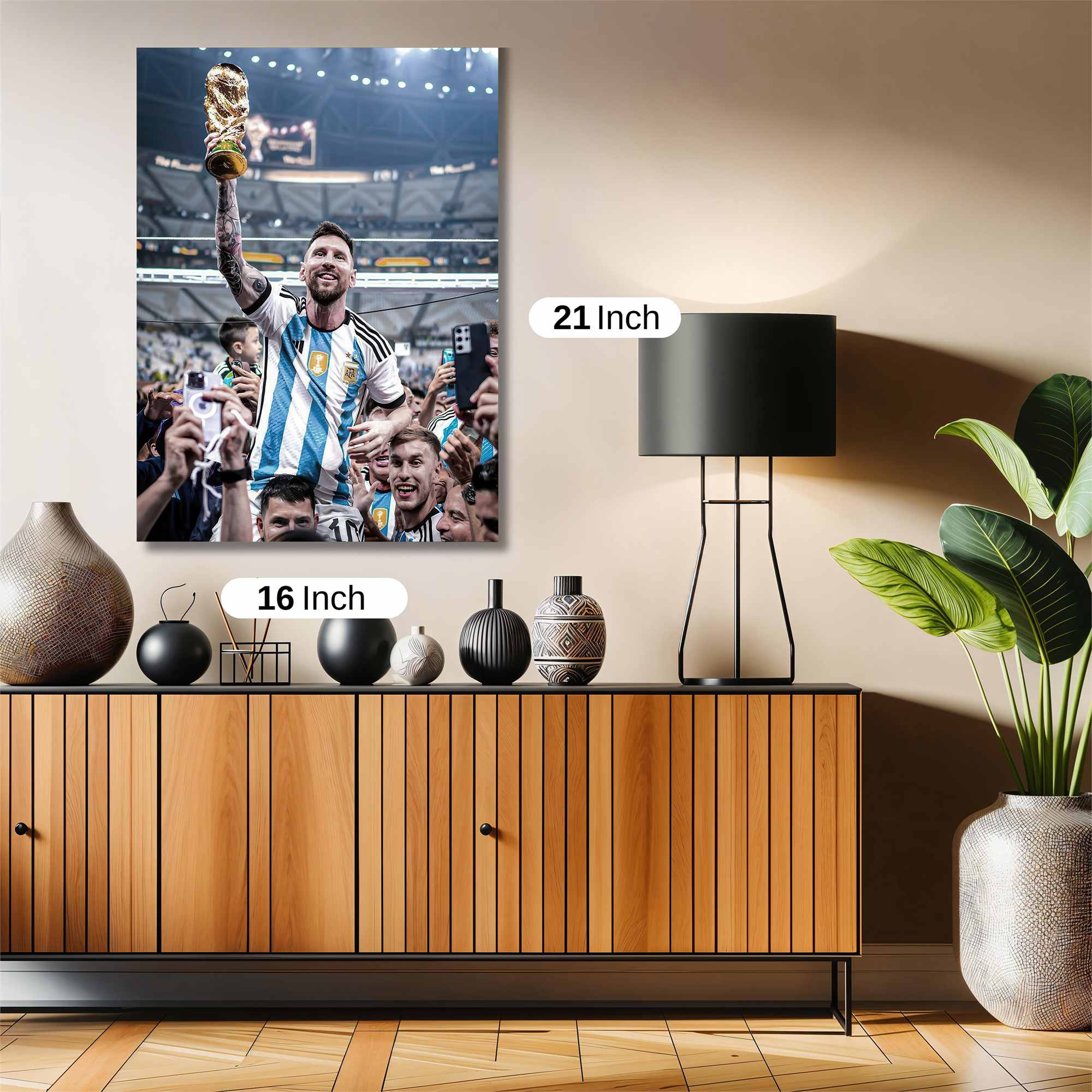 Messi Triumphant Safe Wall Magnetic / M