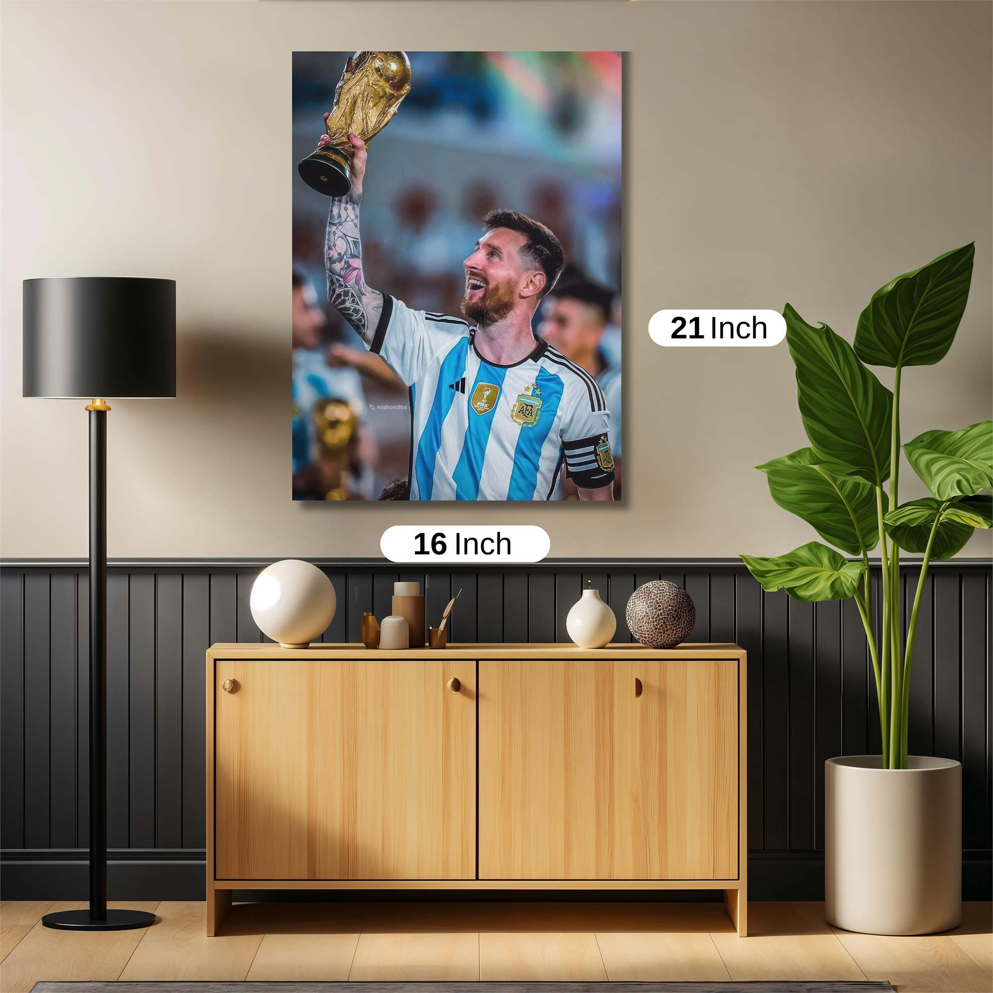 Messi Triumphant Safe Wall Magnetic / M