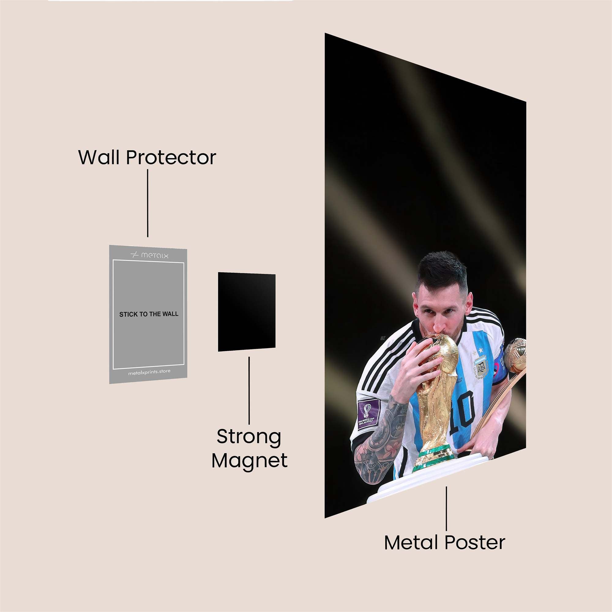 Messi Ecstasy Safe Wall Magnetic / M