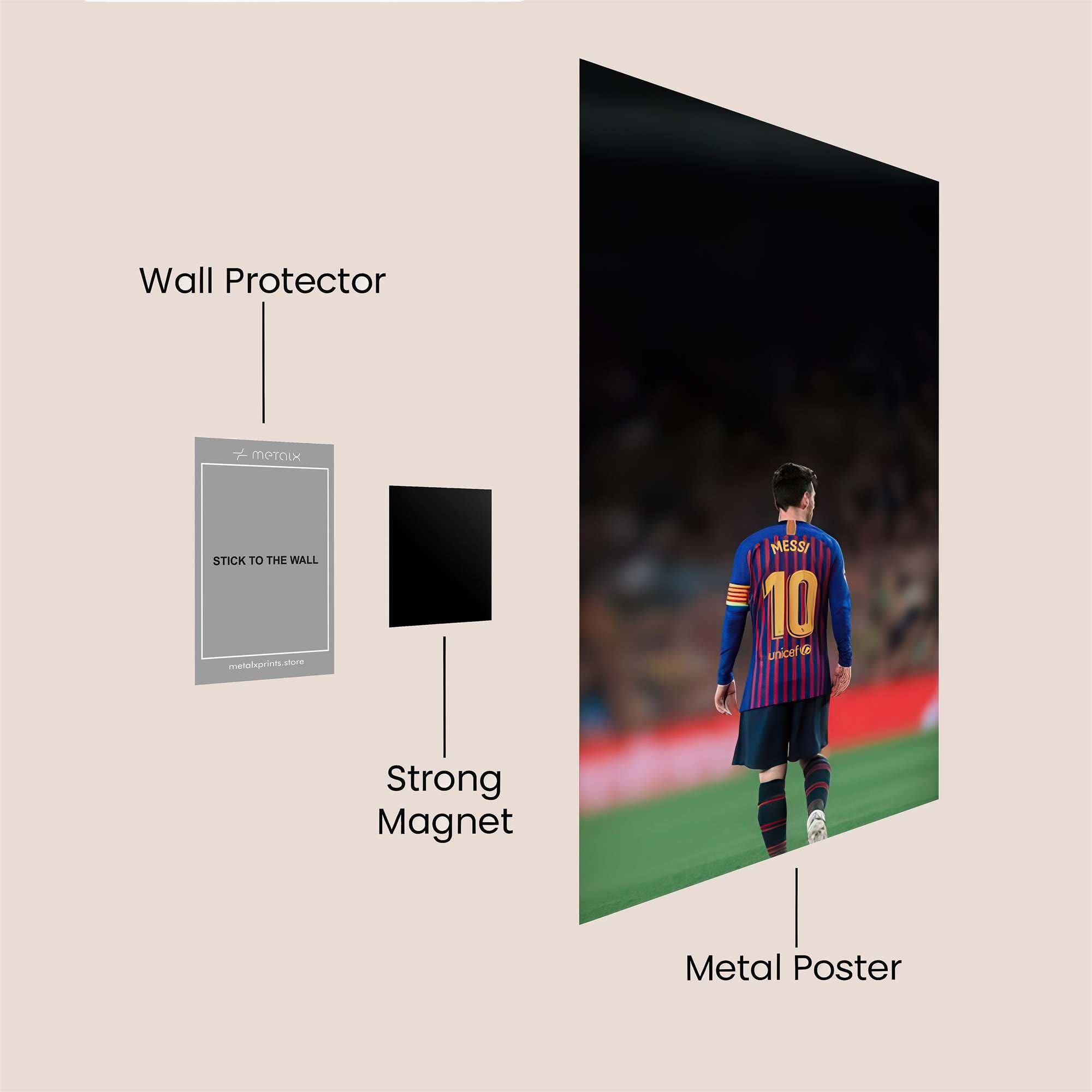 Messi Contemplative Safe Wall Magnetic / M