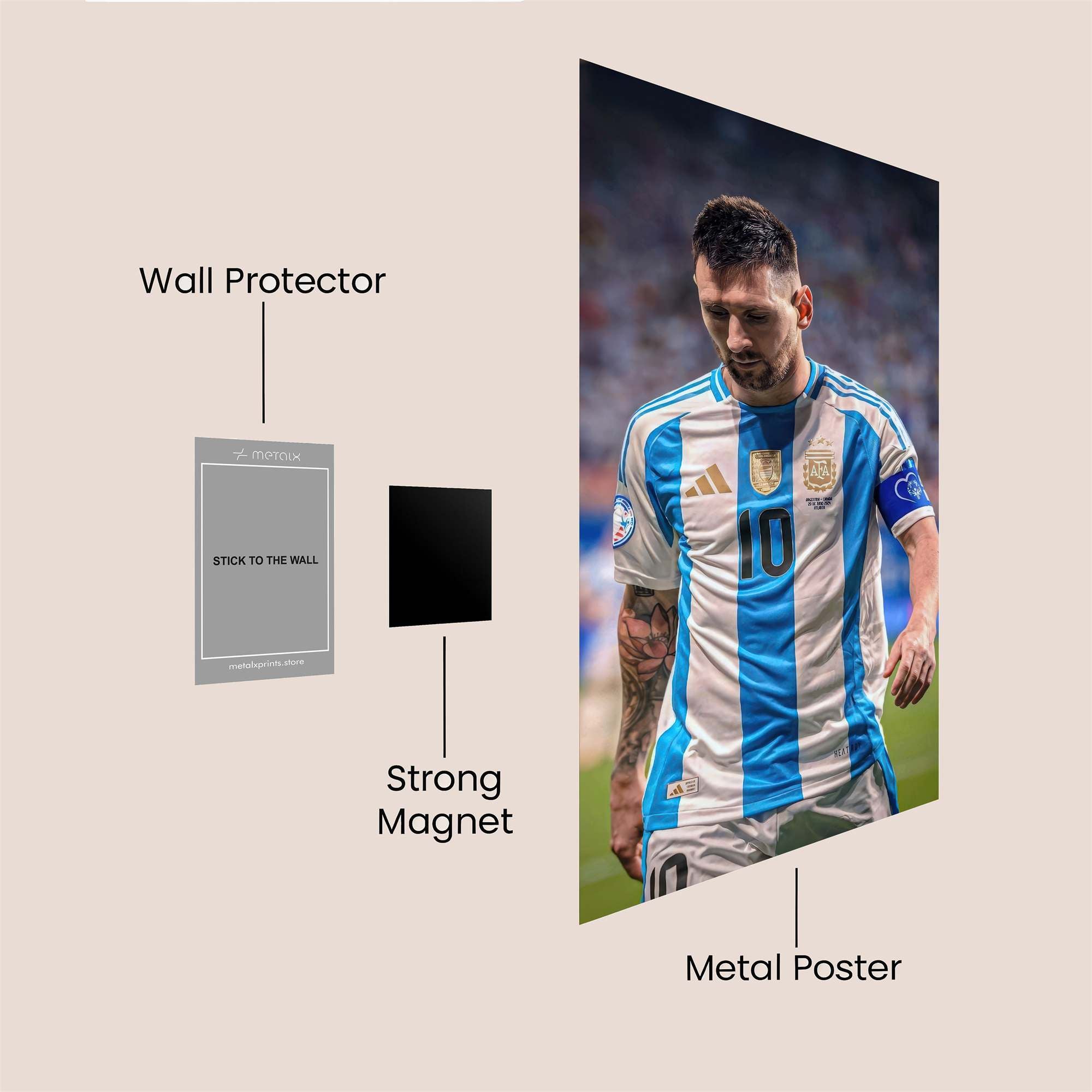 Messi Melancholy Safe Wall Magnetic / M