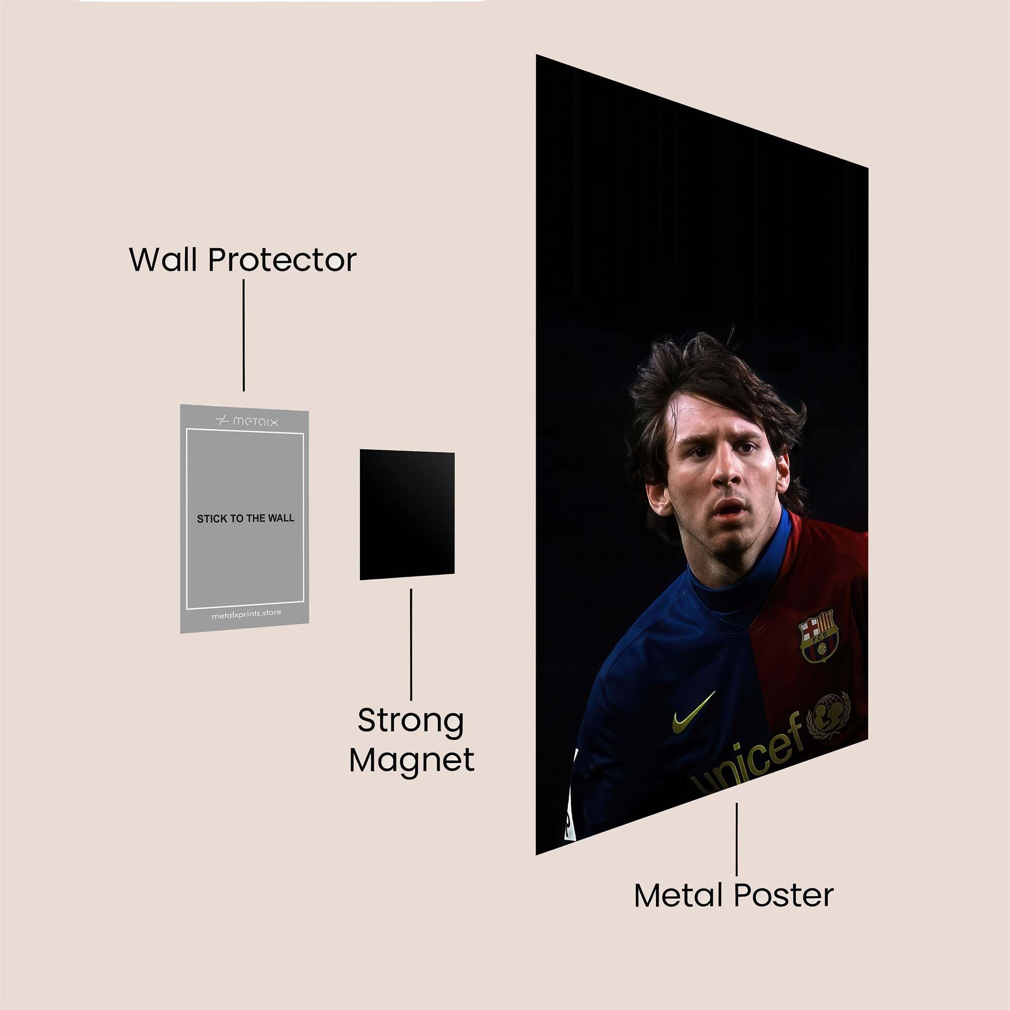 Messi Majestic Safe Wall Magnetic / M
