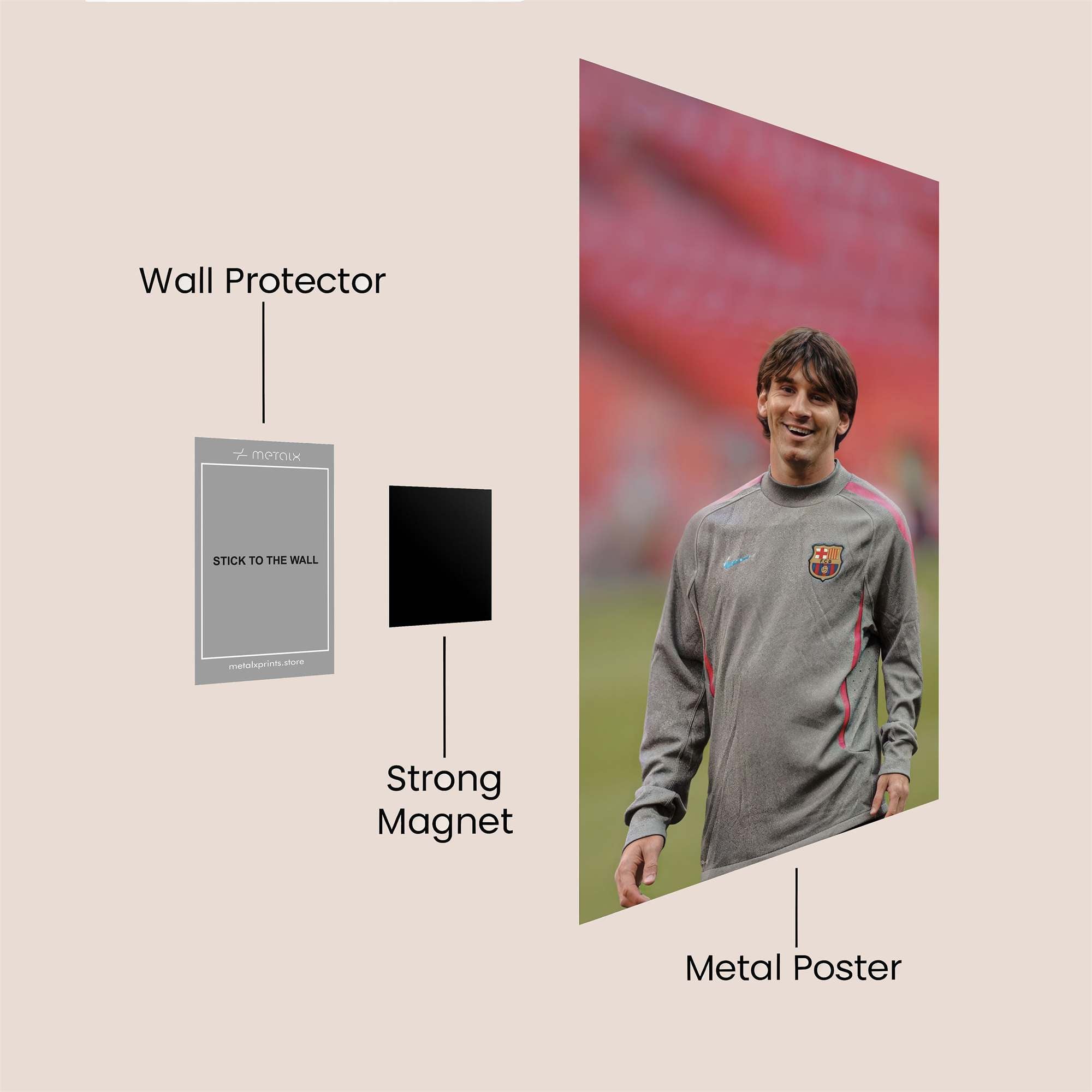 Messi Serene Safe Wall Magnetic / M