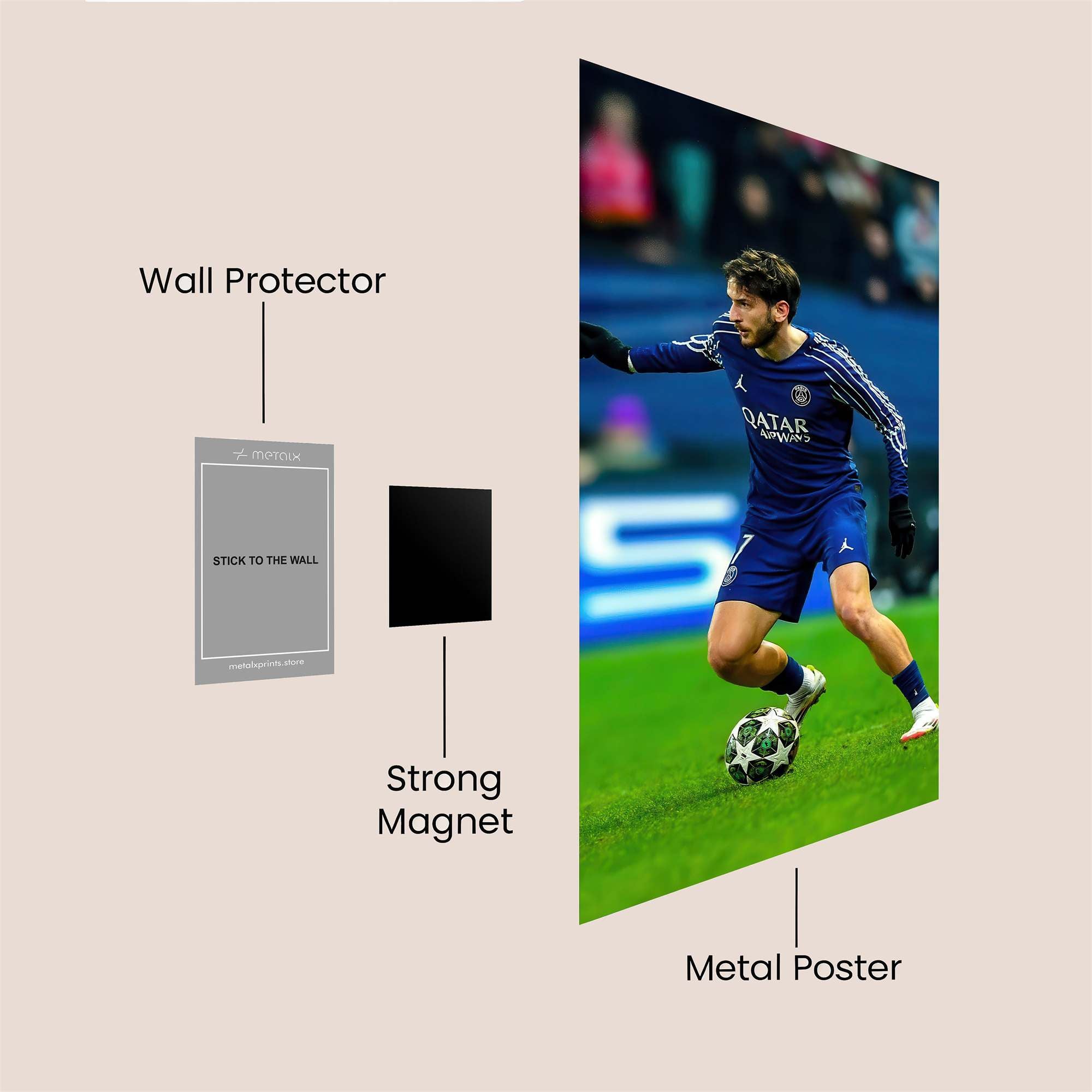 Messi Dynamic Safe Wall Magnetic / M