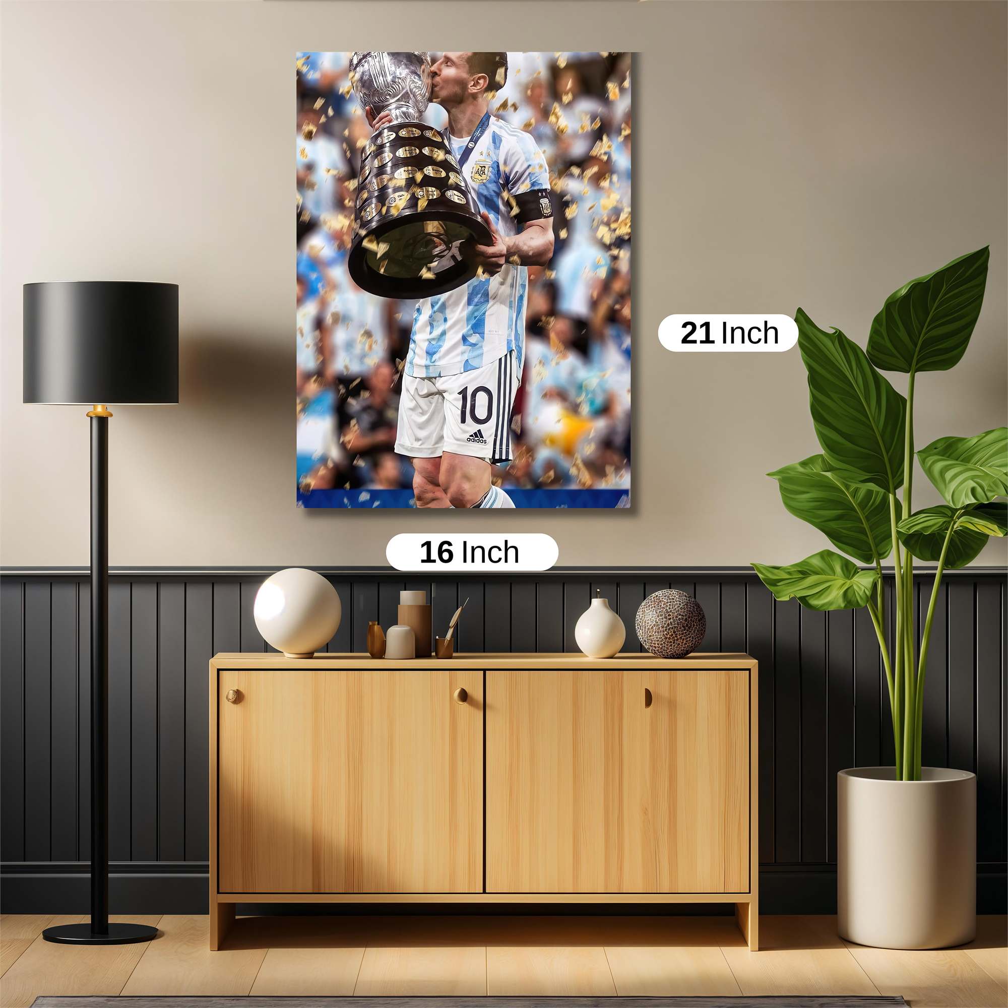 Messi Triumphant Safe Wall Magnetic / M