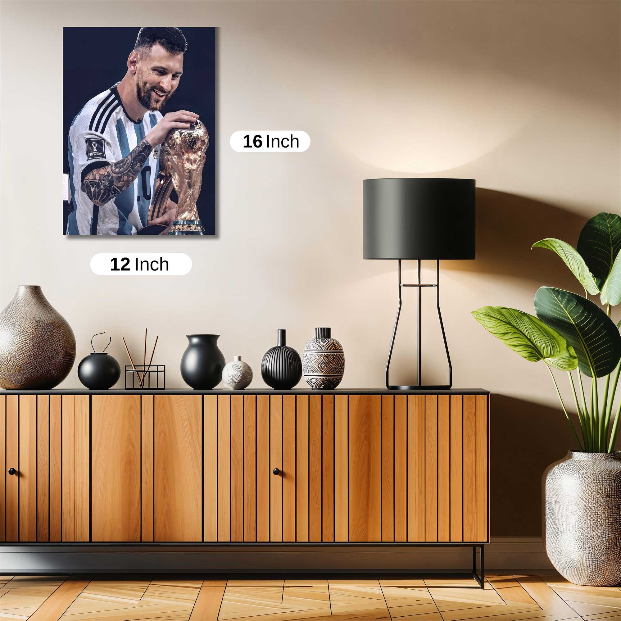 Messi Triumphant Safe Wall Magnetic / M