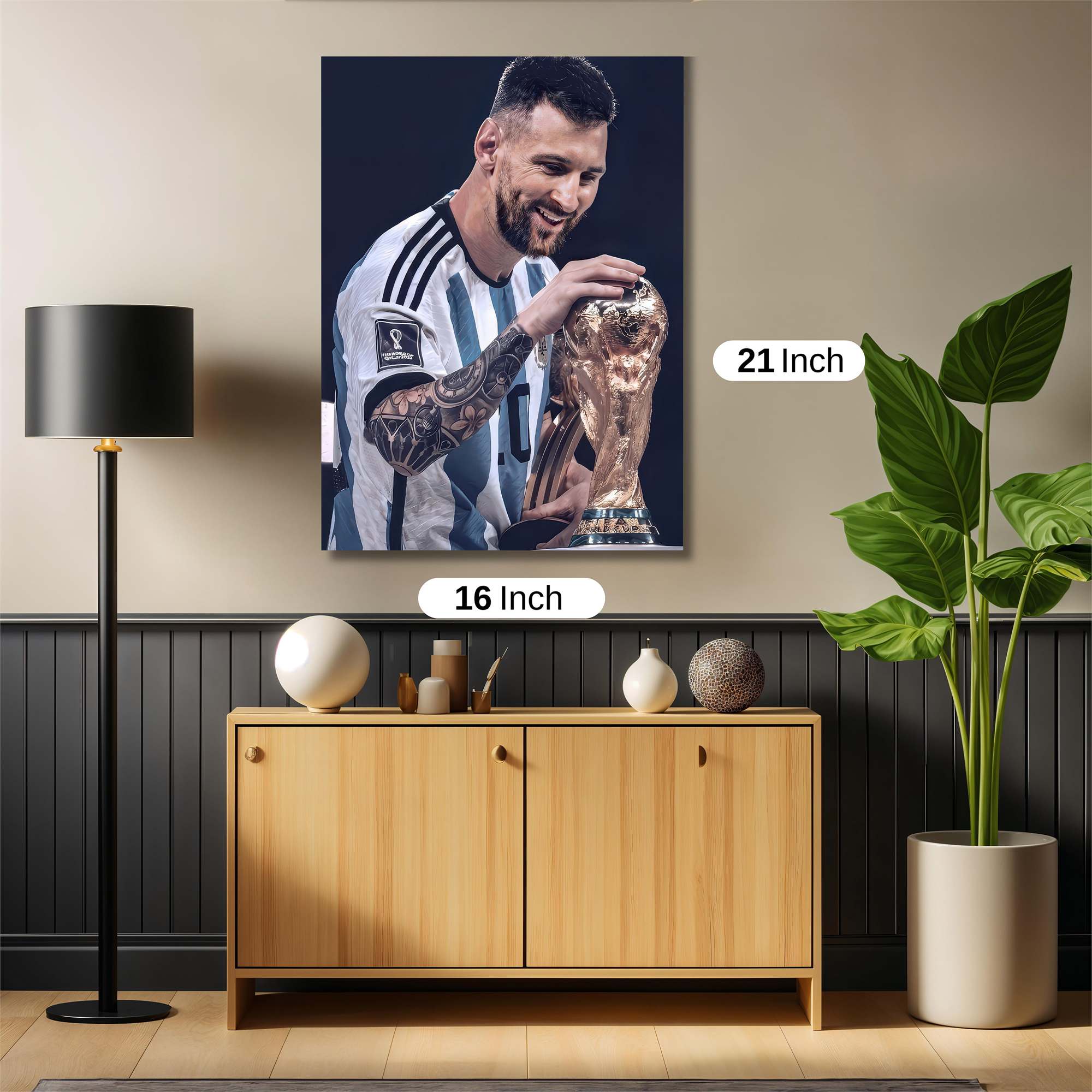 Messi Triumphant Safe Wall Magnetic / M