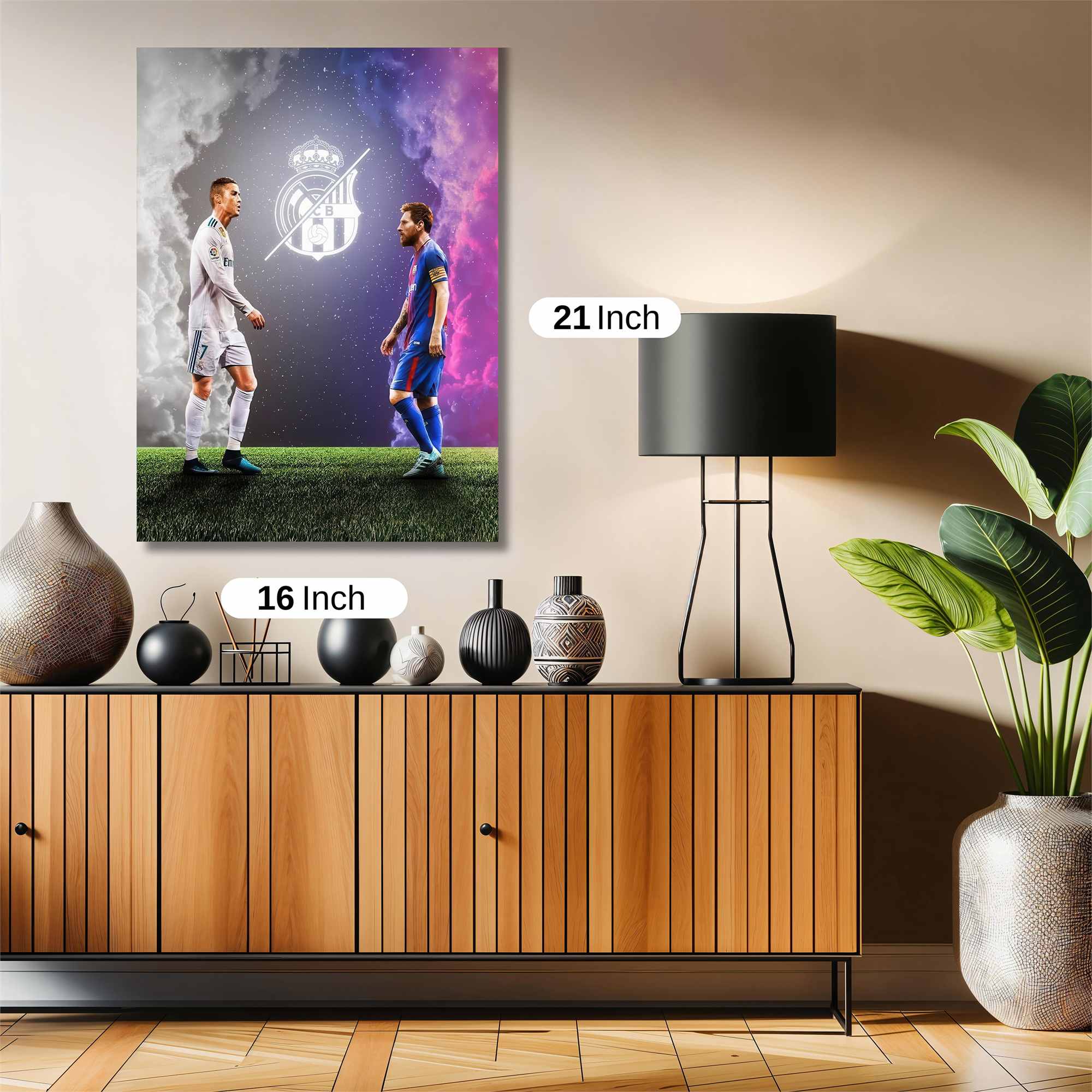 Ronaldo Regal, Messi Majestic Safe Wall Magnetic / M