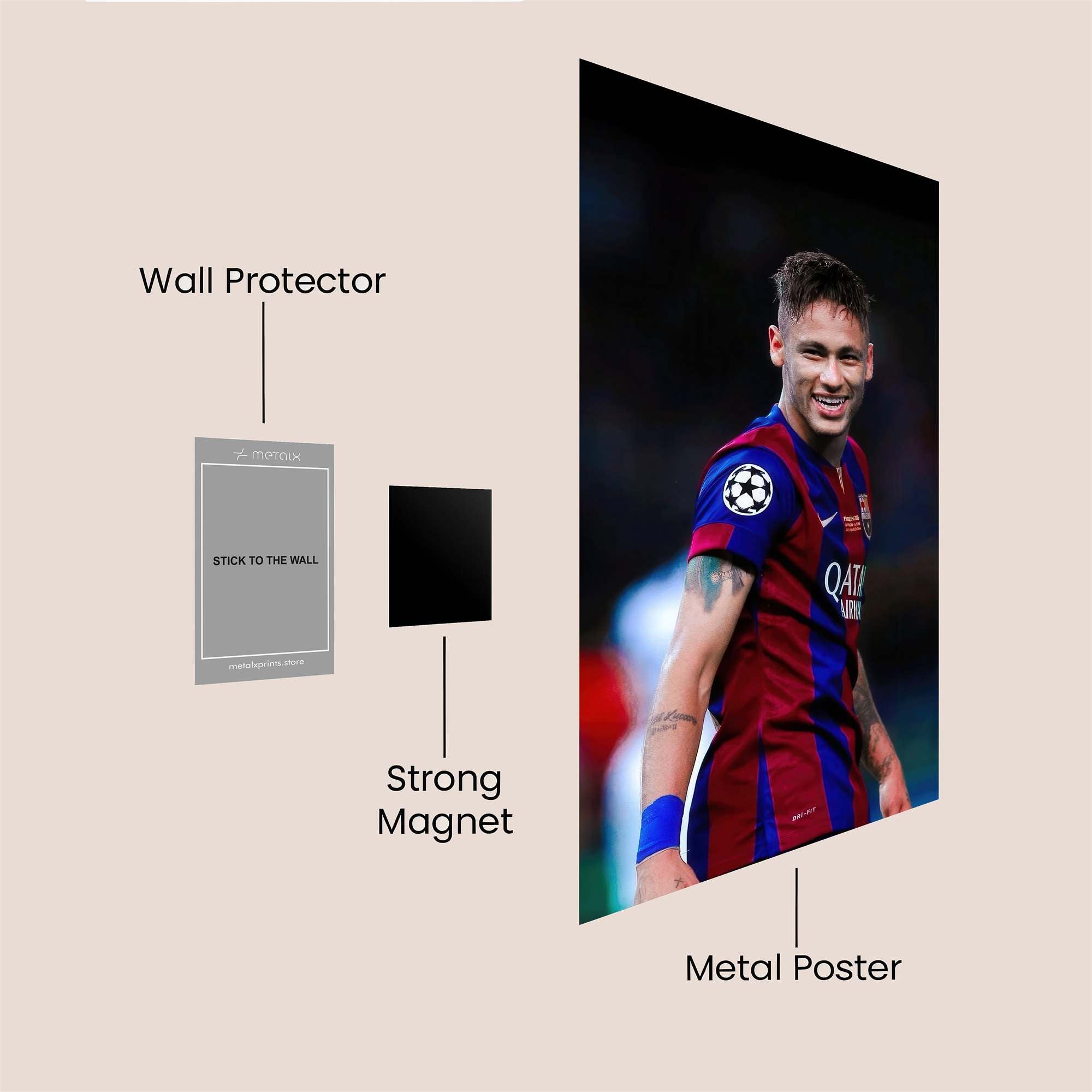 Neymar Ecstasy Safe Wall Magnetic / M