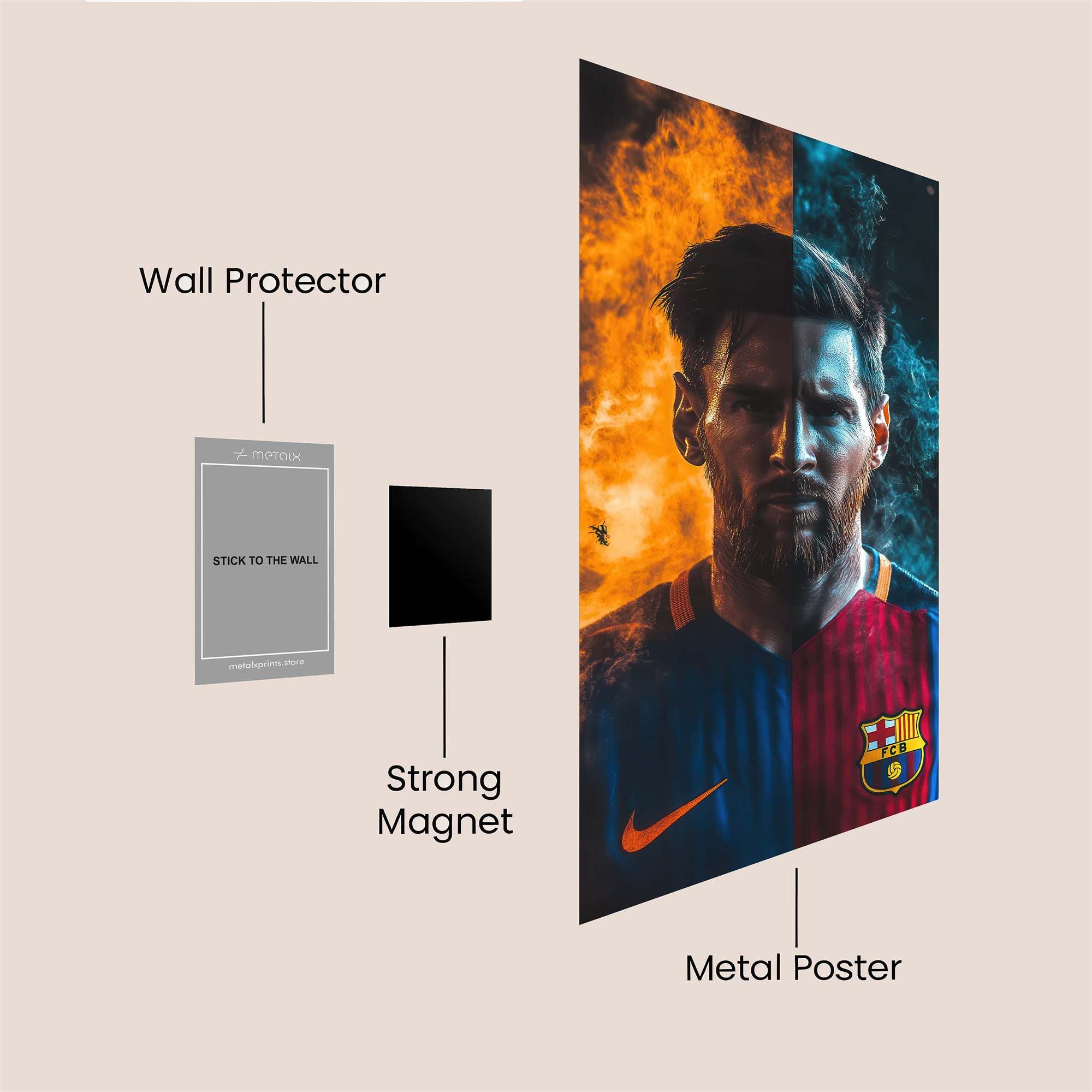 Messi Fusion Safe Wall Magnetic / M