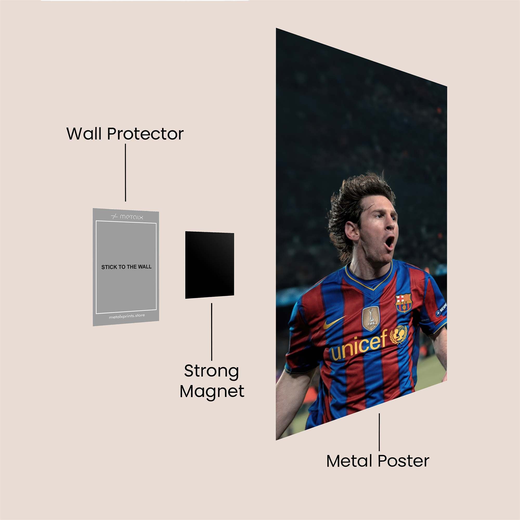 Messi Ecstasy Safe Wall Magnetic / M