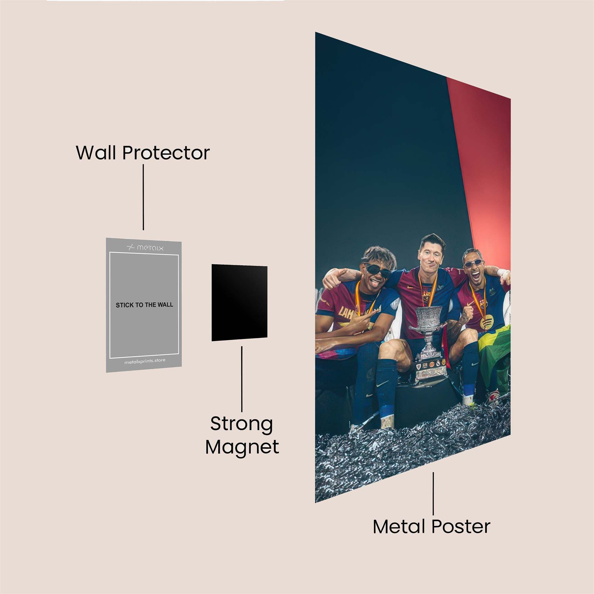 Messi Triumphant Safe Wall Magnetic / M