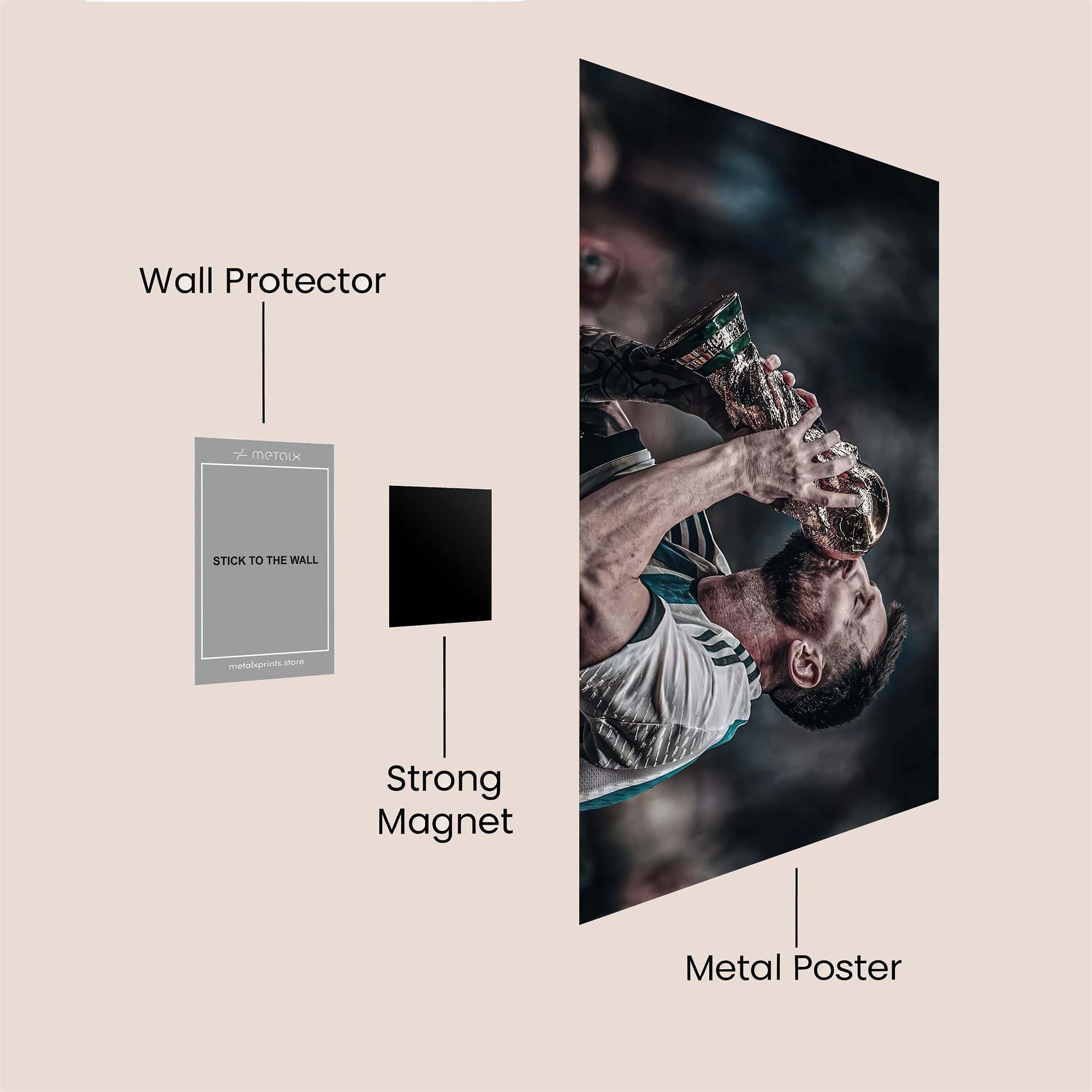 Messi Triumphant Safe Wall Magnetic / M