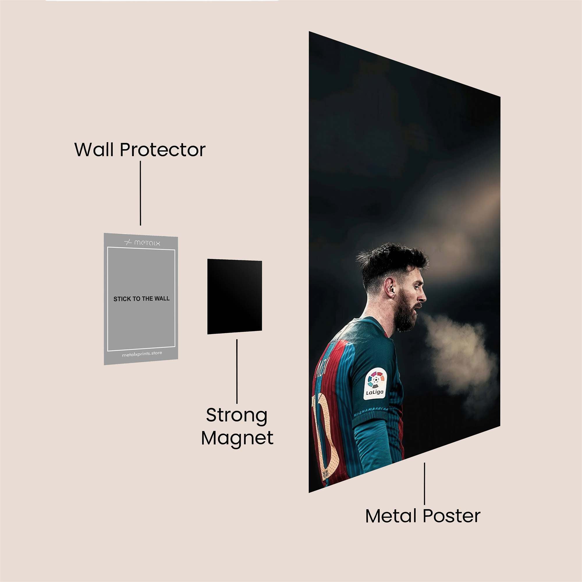 Messi Majestic Safe Wall Magnetic / M
