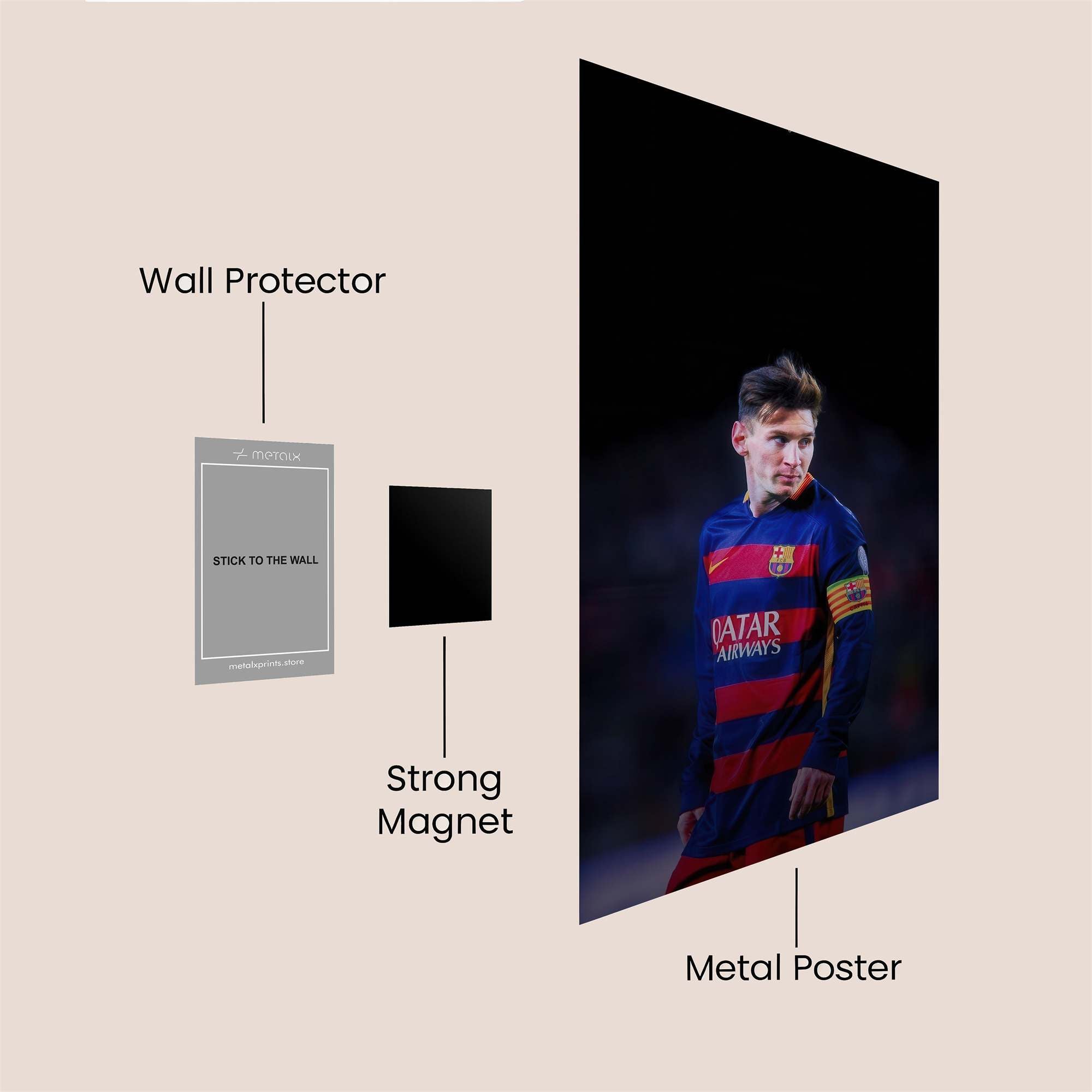 Messi Majestic Safe Wall Magnetic / M