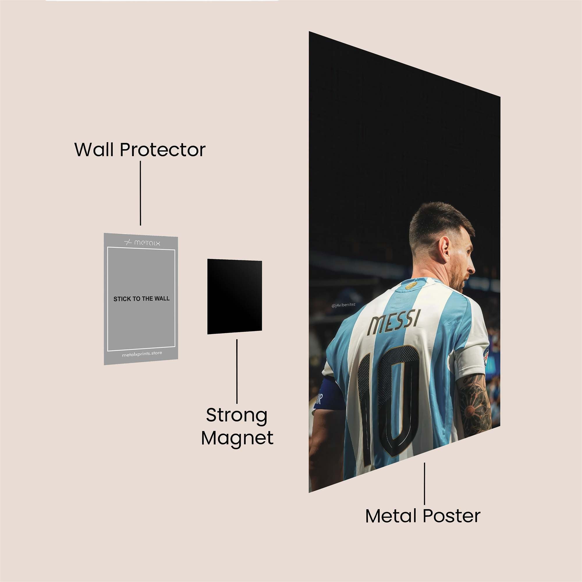 Messi Majestic Safe Wall Magnetic / M