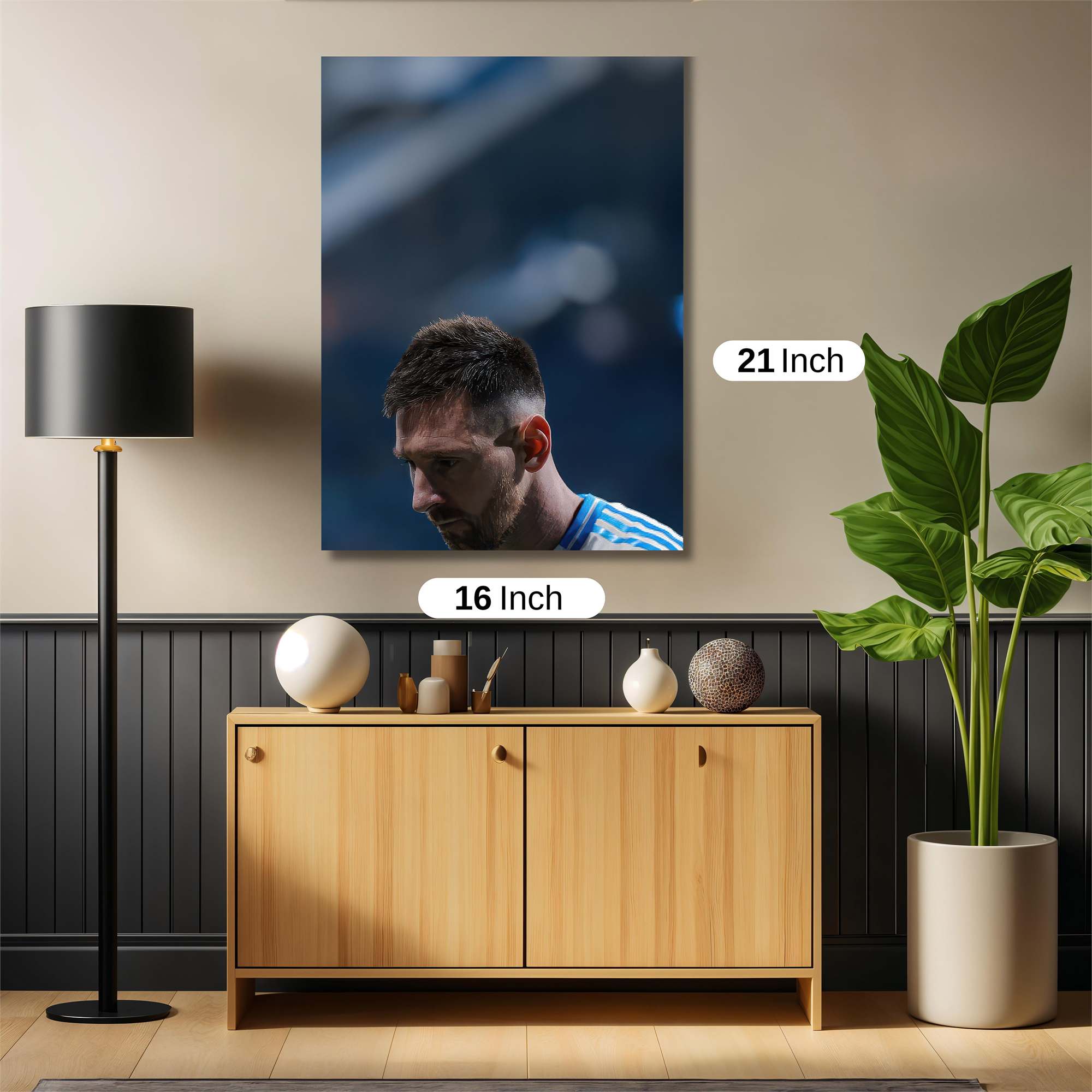 Messi Pensive Safe Wall Magnetic / M