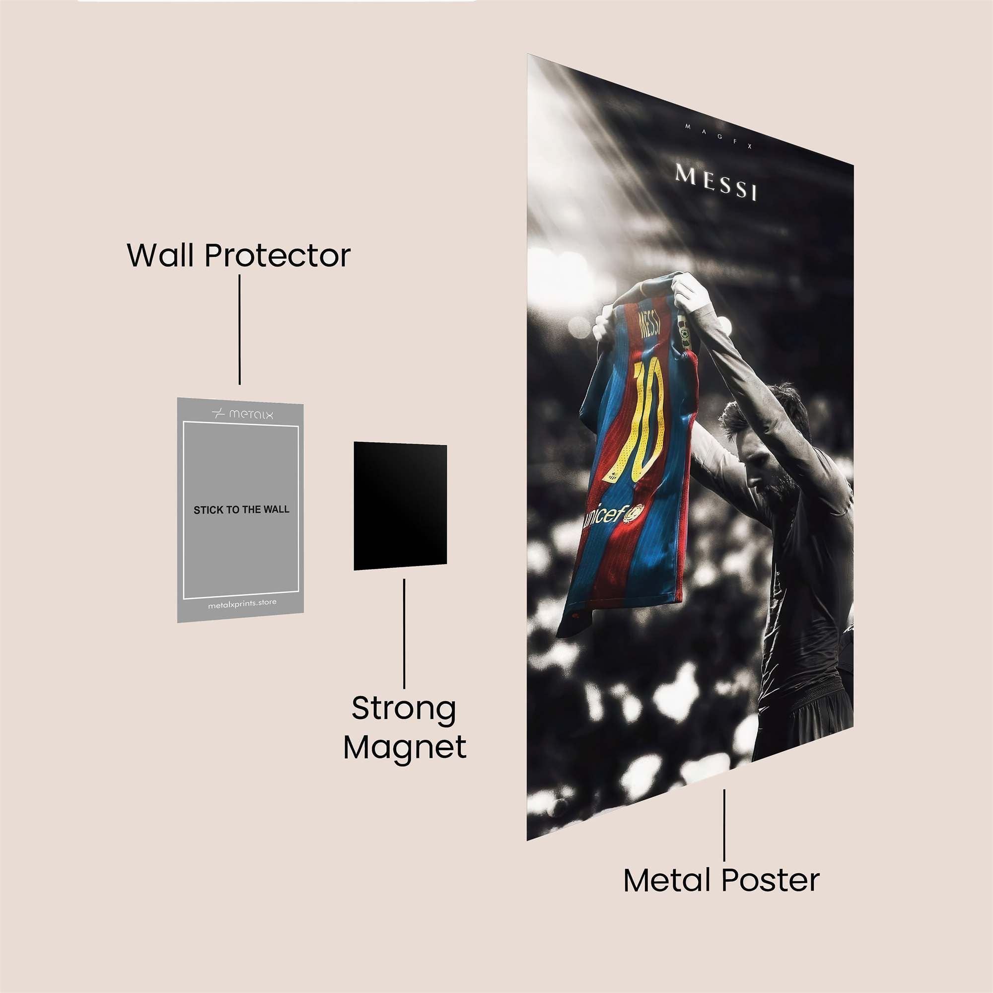 Messi Majestic Safe Wall Magnetic / M