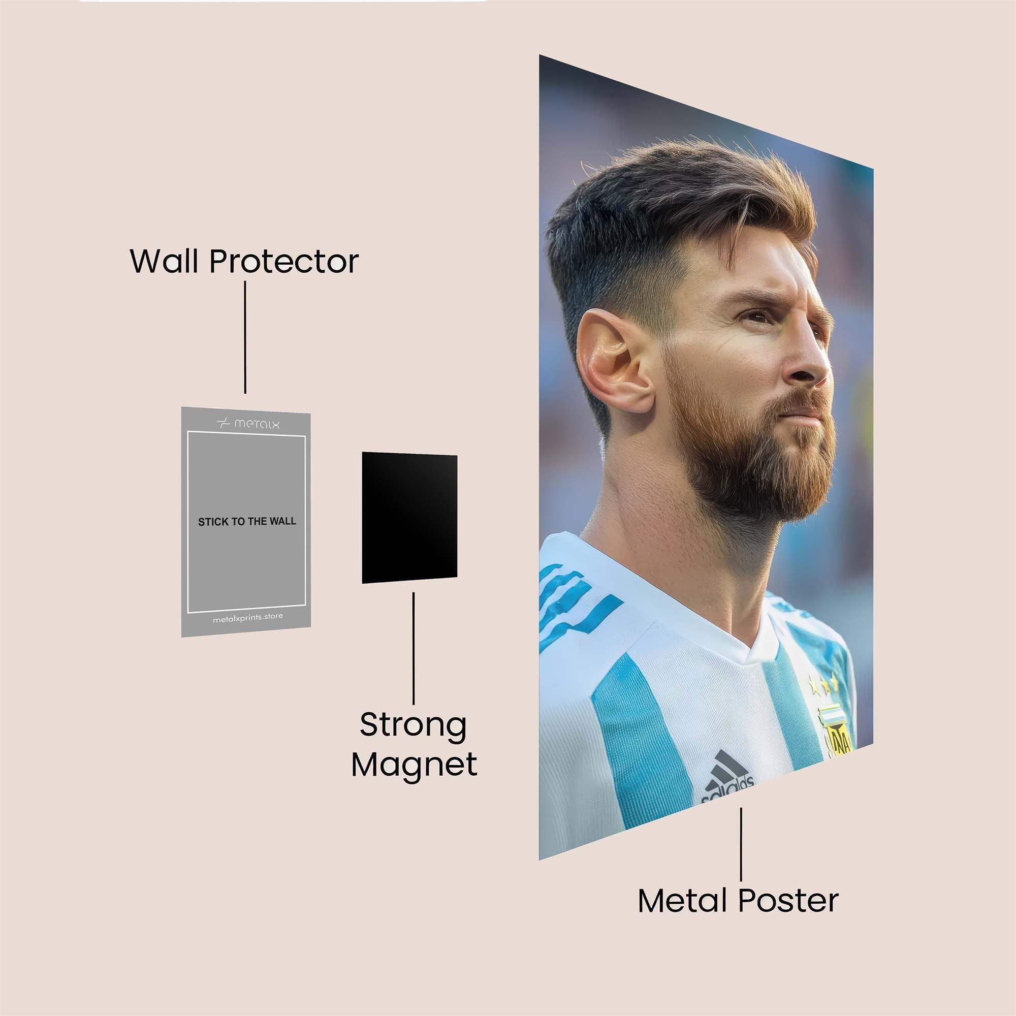 Messi Majestic Safe Wall Magnetic / M