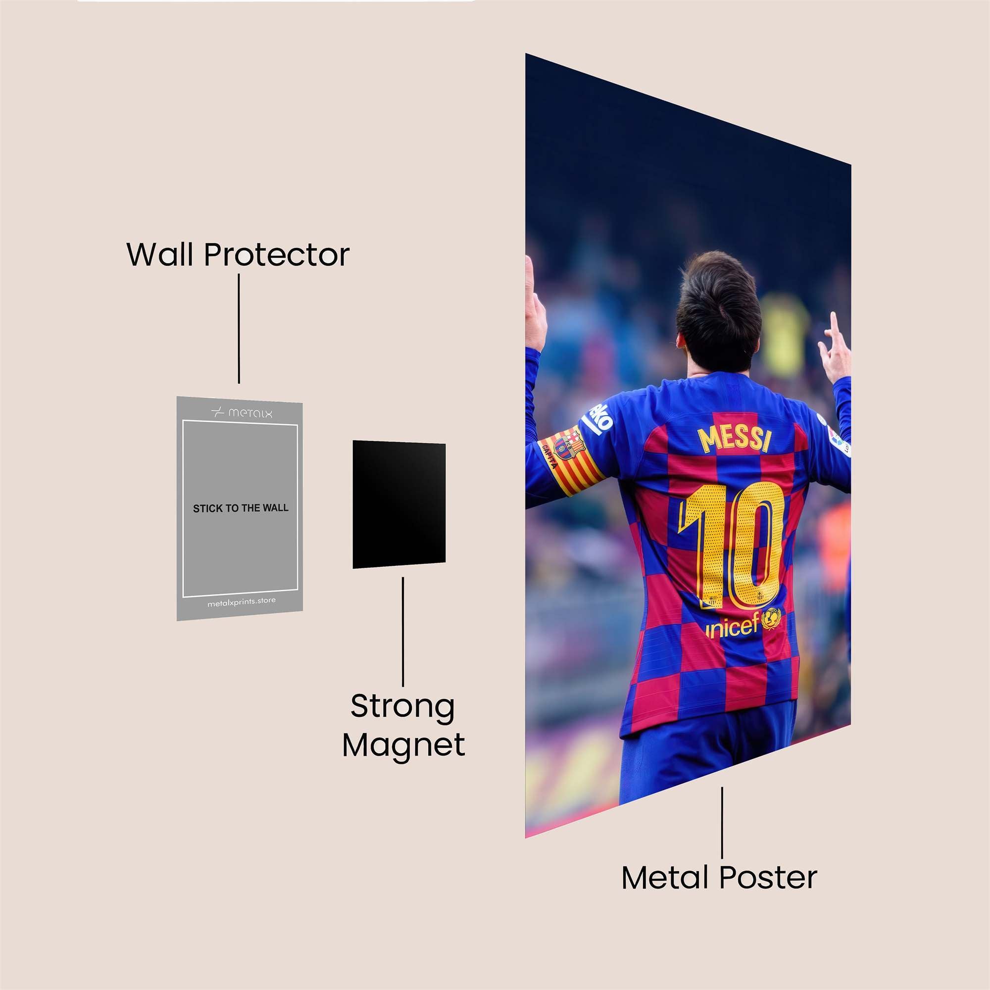 Messi Majestic Safe Wall Magnetic / M
