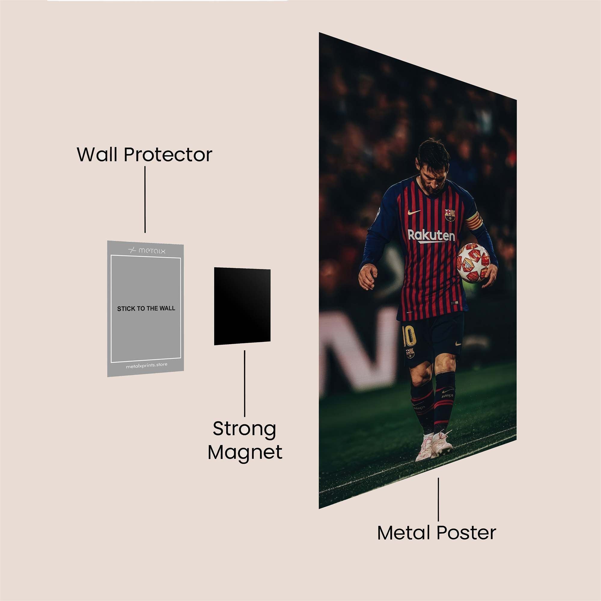 Messi Mournful Safe Wall Magnetic / M