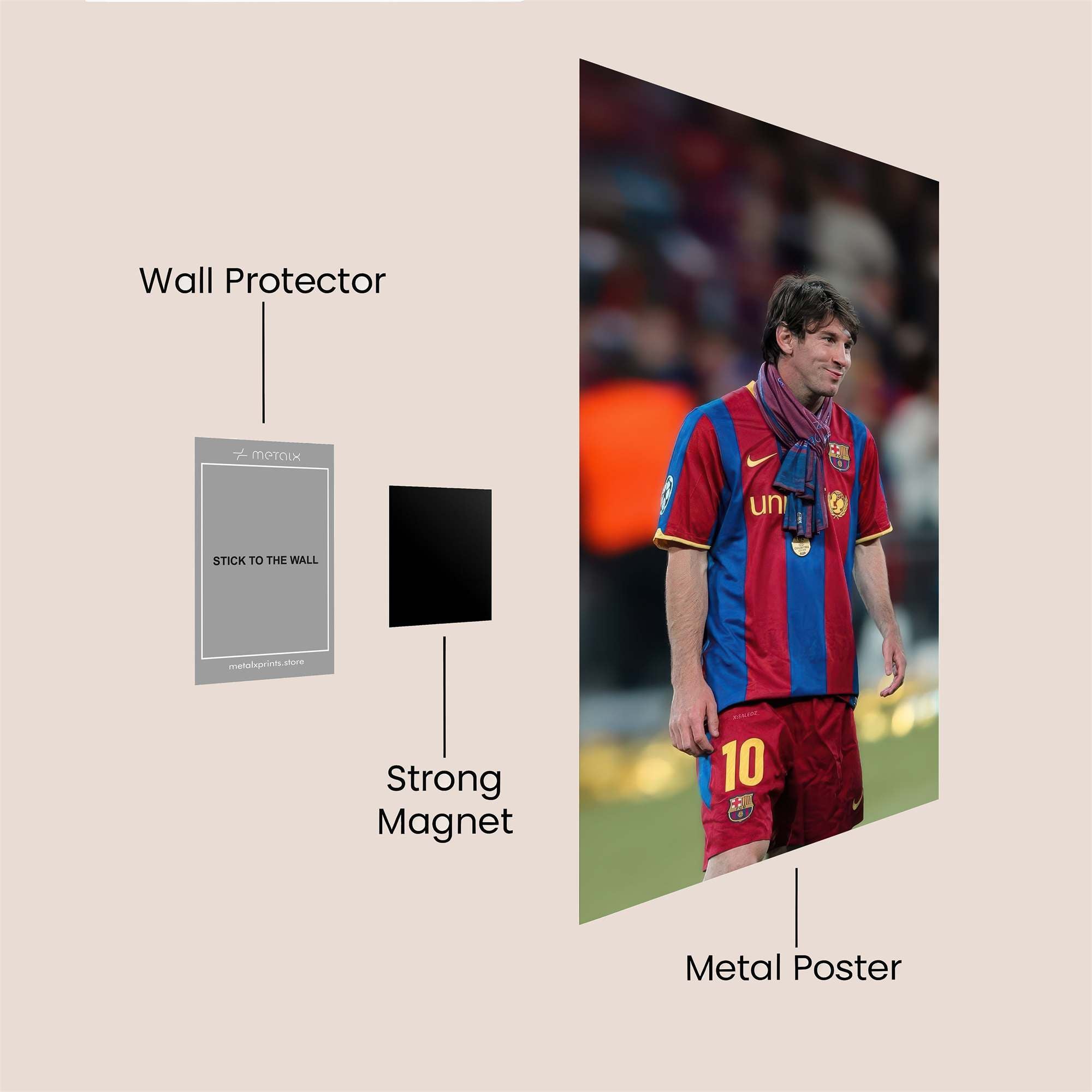 Messi Melancholy Safe Wall Magnetic / M