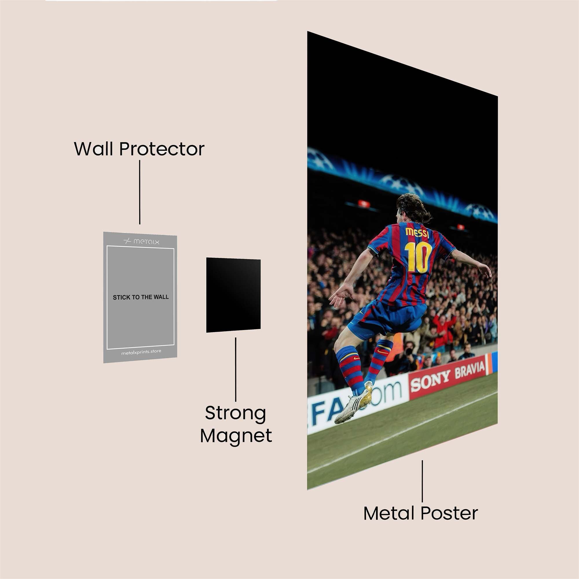 Messi Majestic Safe Wall Magnetic / M