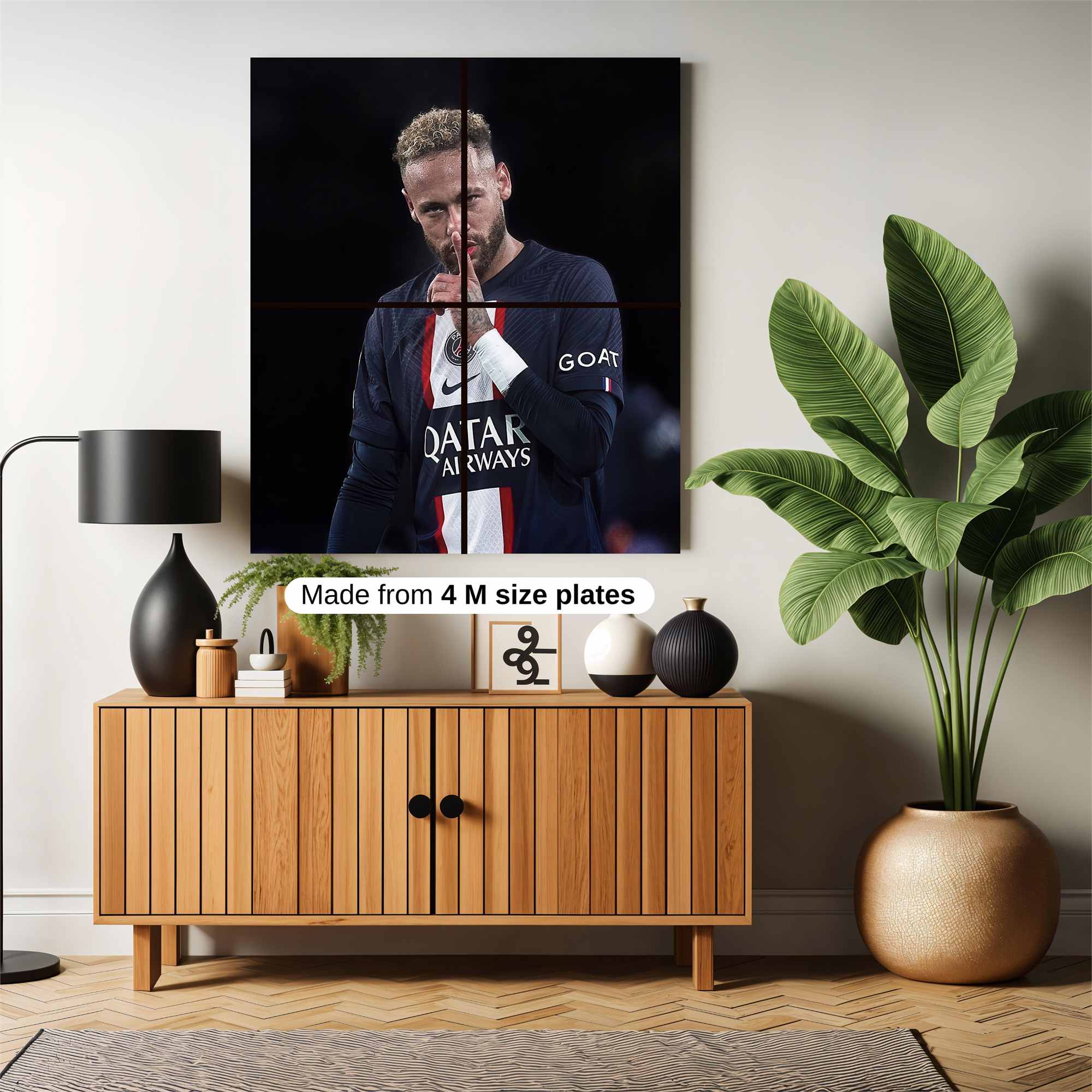 Neymar Silent Safe Wall Magnetic / M